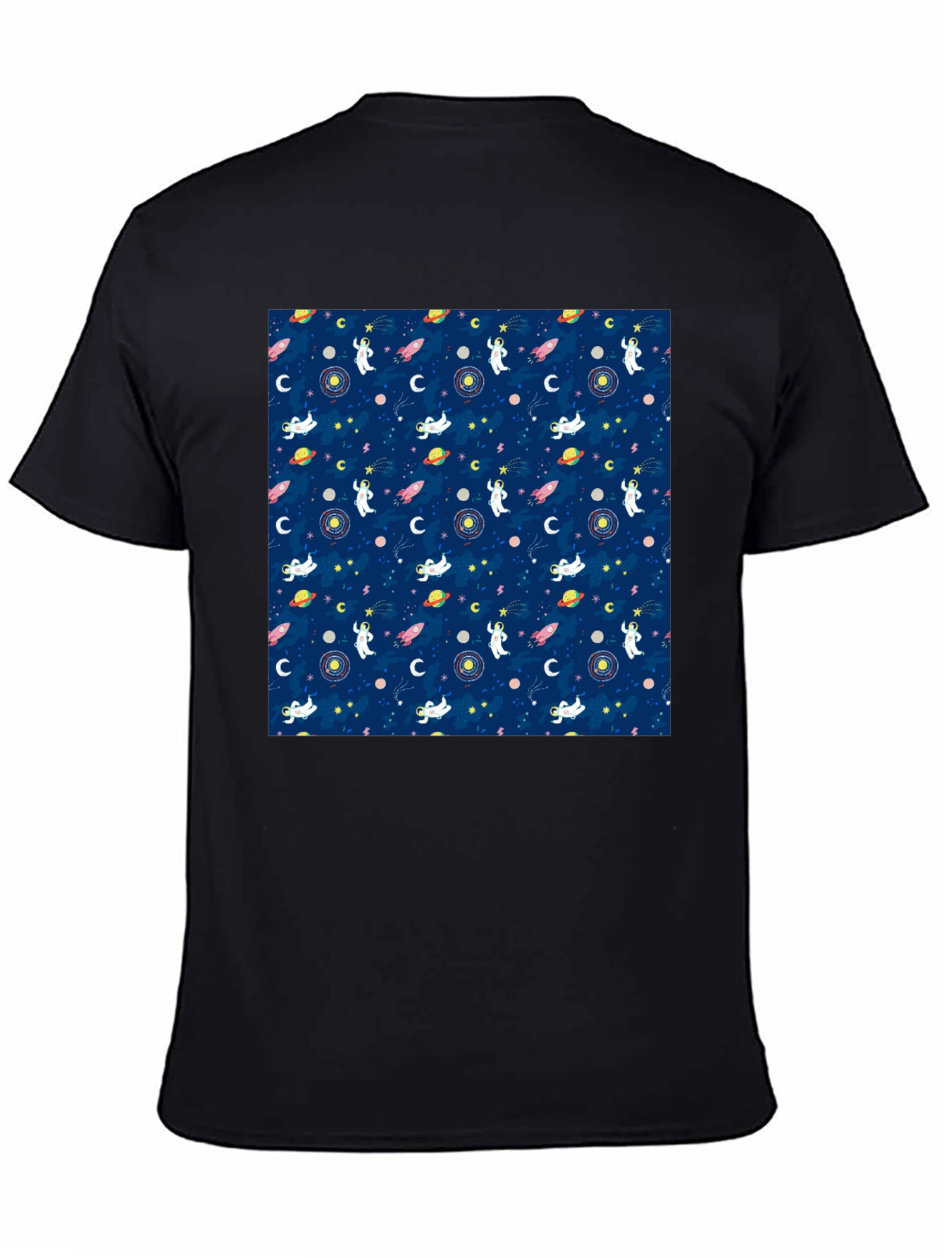Cosmic Astronauts Black T-Shirt - 4