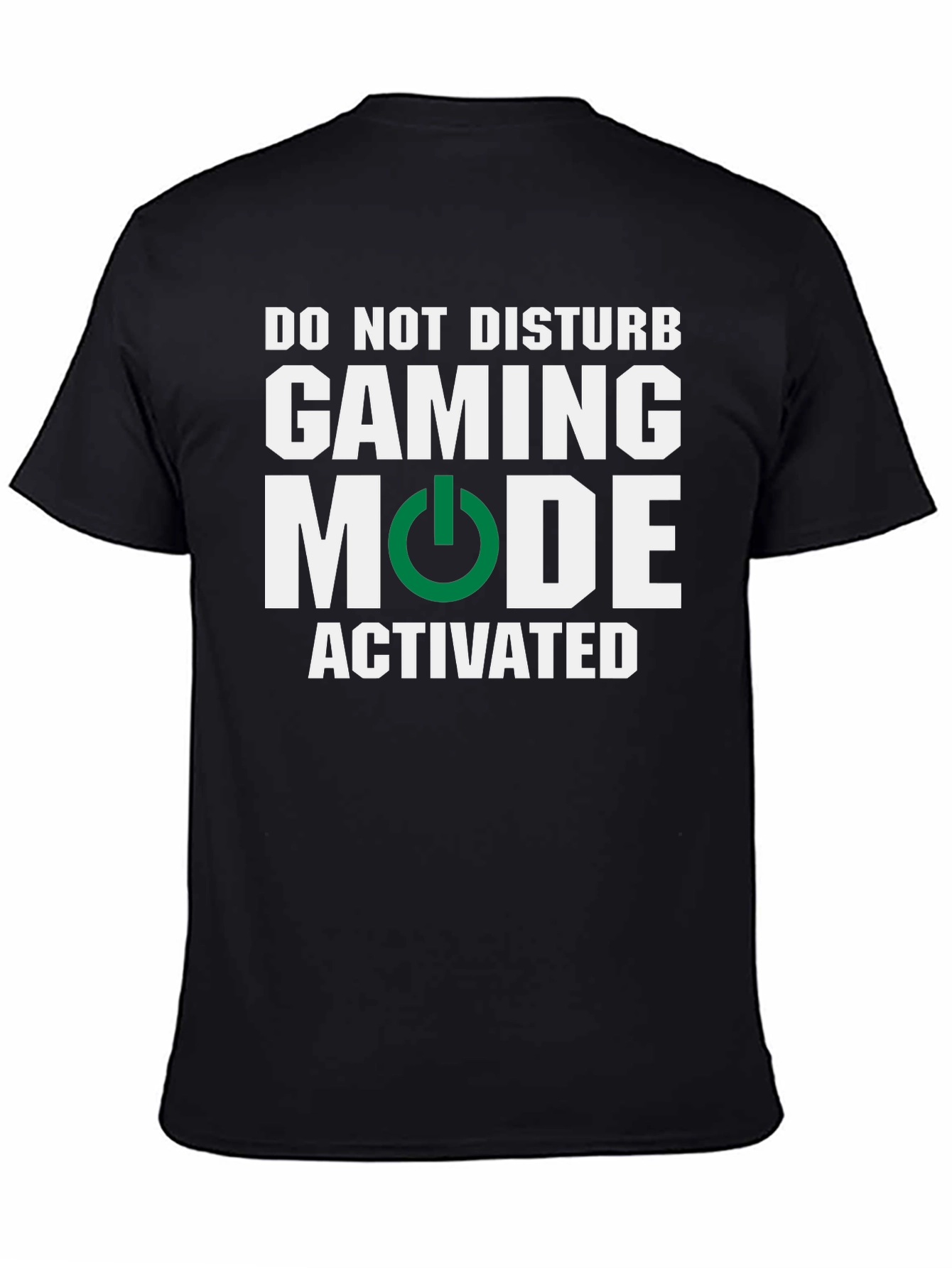 Black Gaming Mode Activated T-Shirt - Gamer Apparel view 4