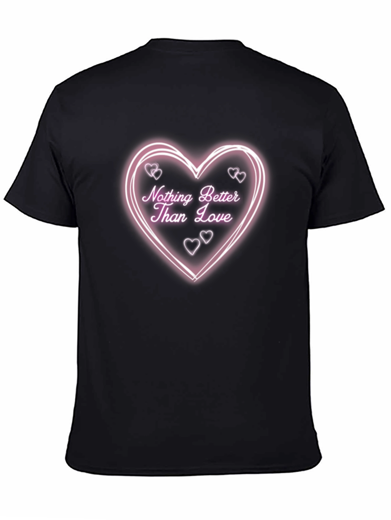 Black Nothing Better Than Love Black Graphic Tee view 4