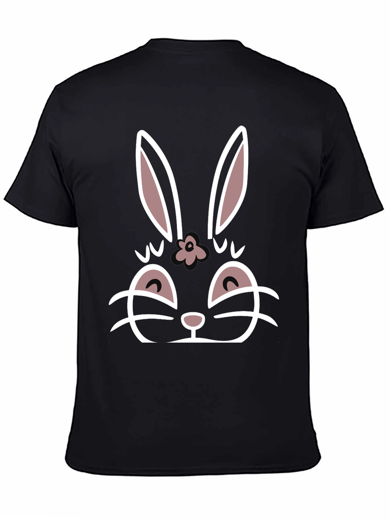 Cute Bunny Graphic T-Shirt - 4