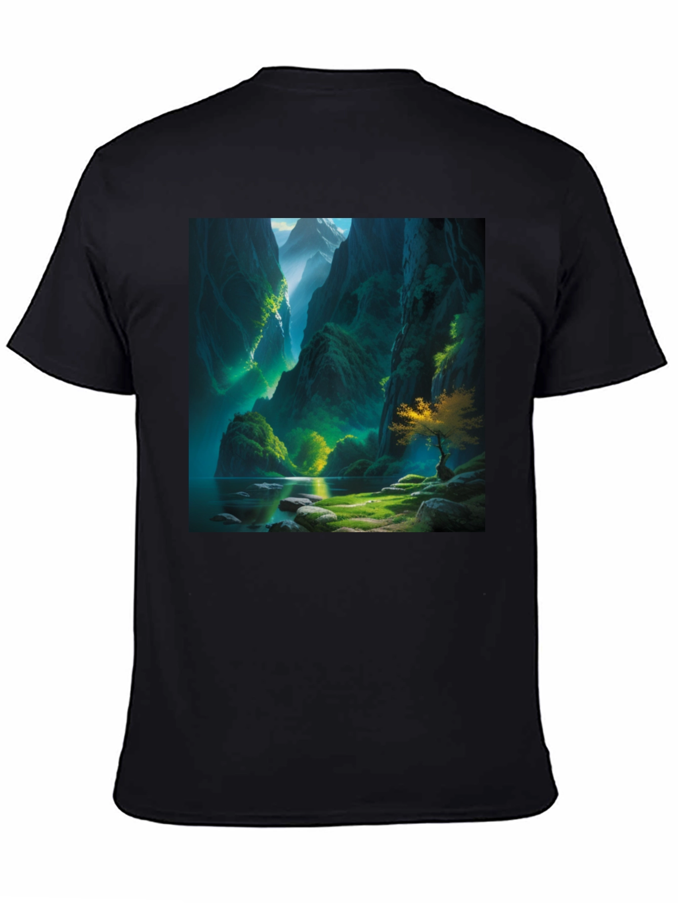Nature's Vista Black T-Shirt - 4