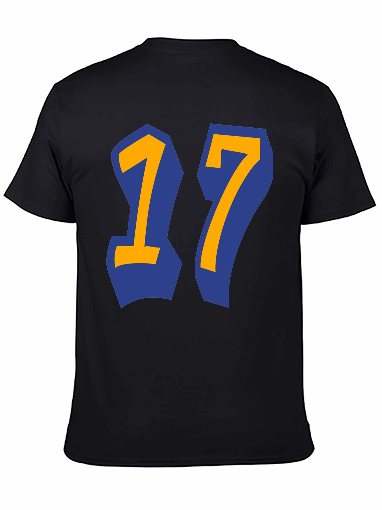 Black Vintage 17 Graphic Tee - Black view 4