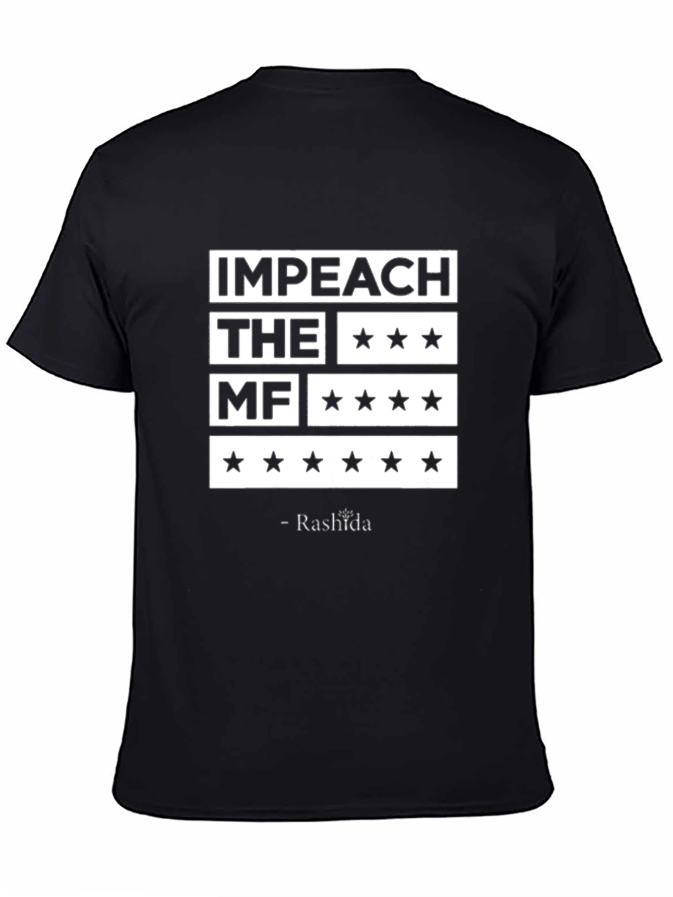 Black Impeach the MF T-Shirt - Rashida Quote view 4