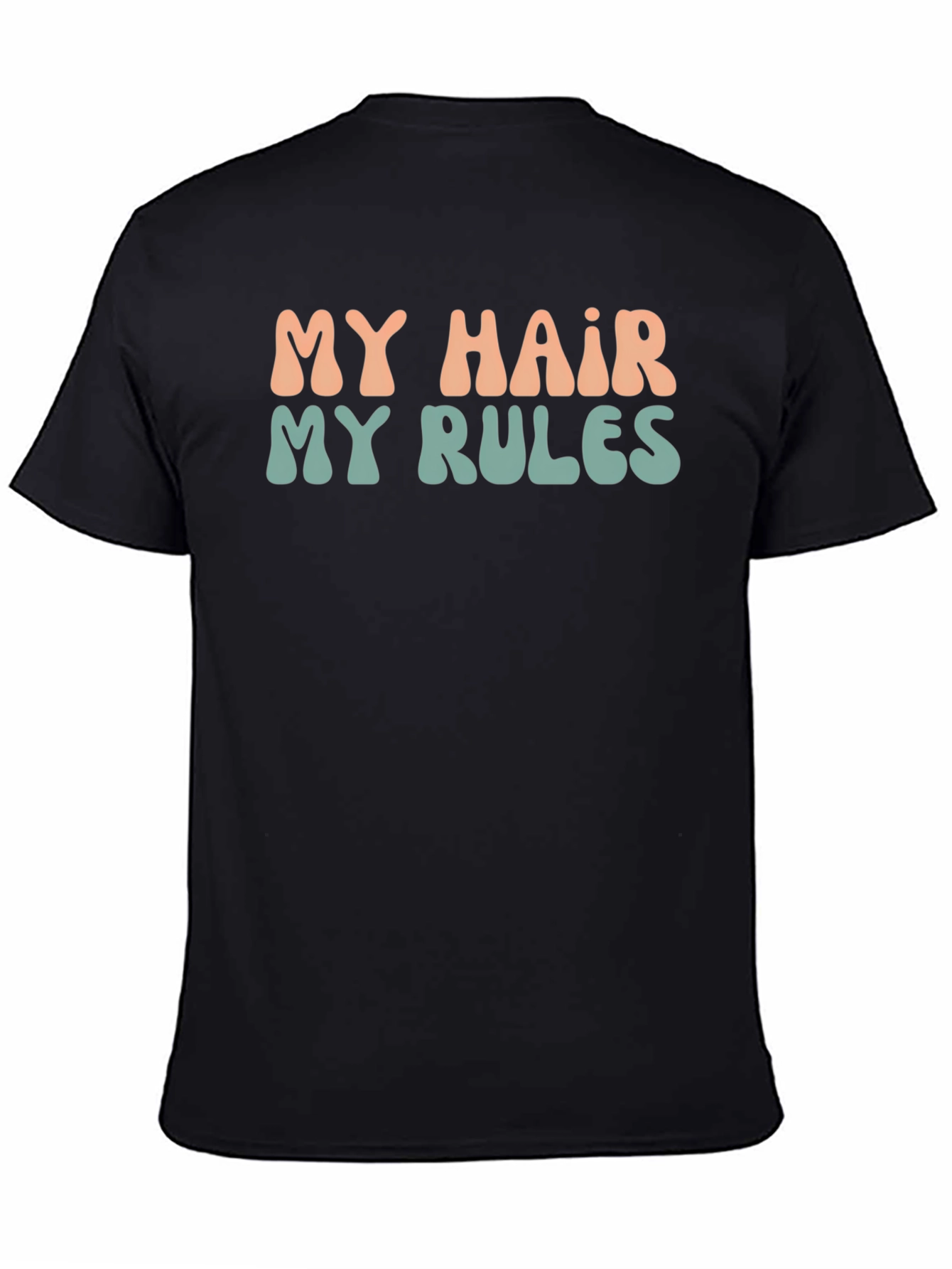Black My Hair My Rules Graphic Tee - Unisex view 4