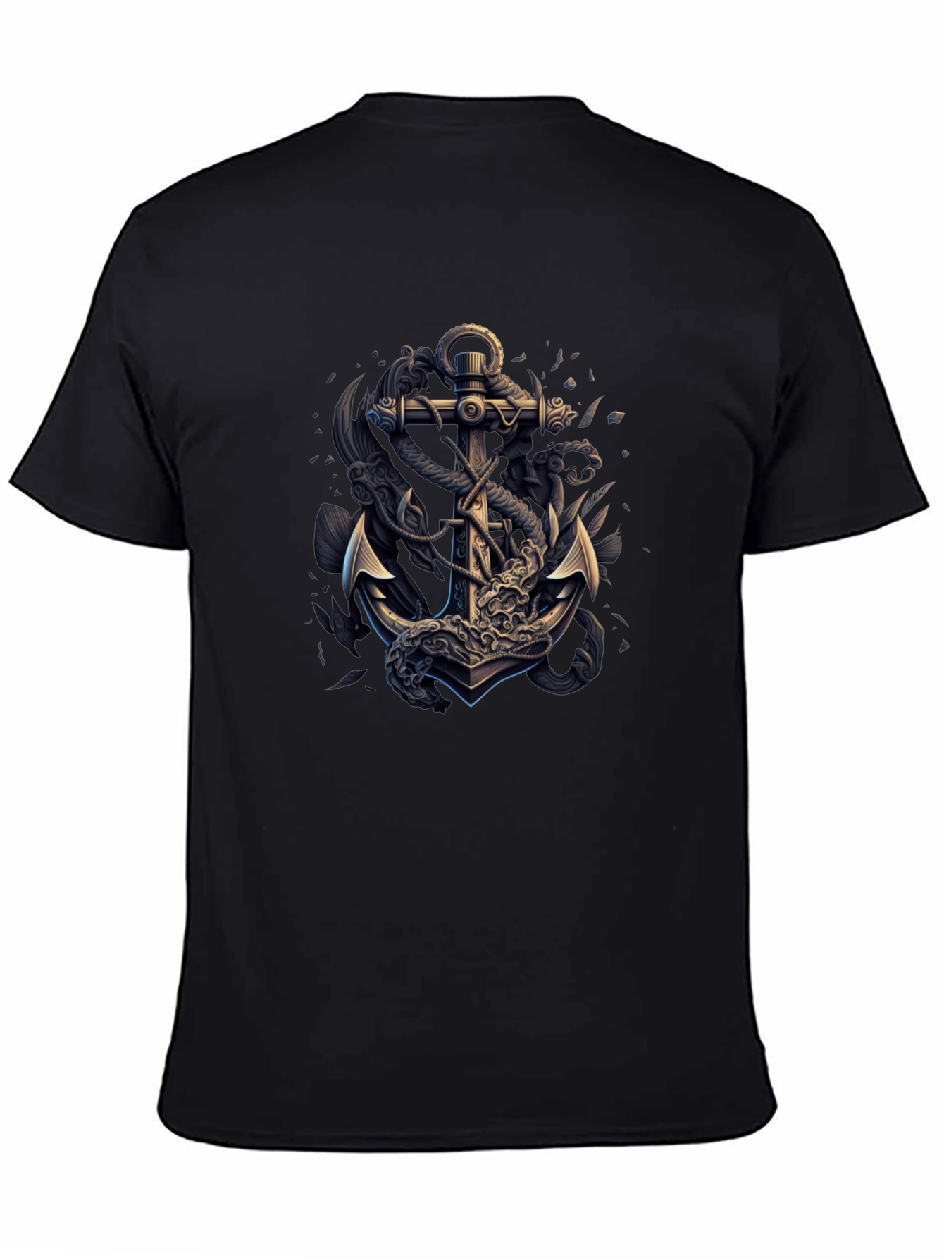 Anchor Kraken Graphic Black T-Shirt - 4