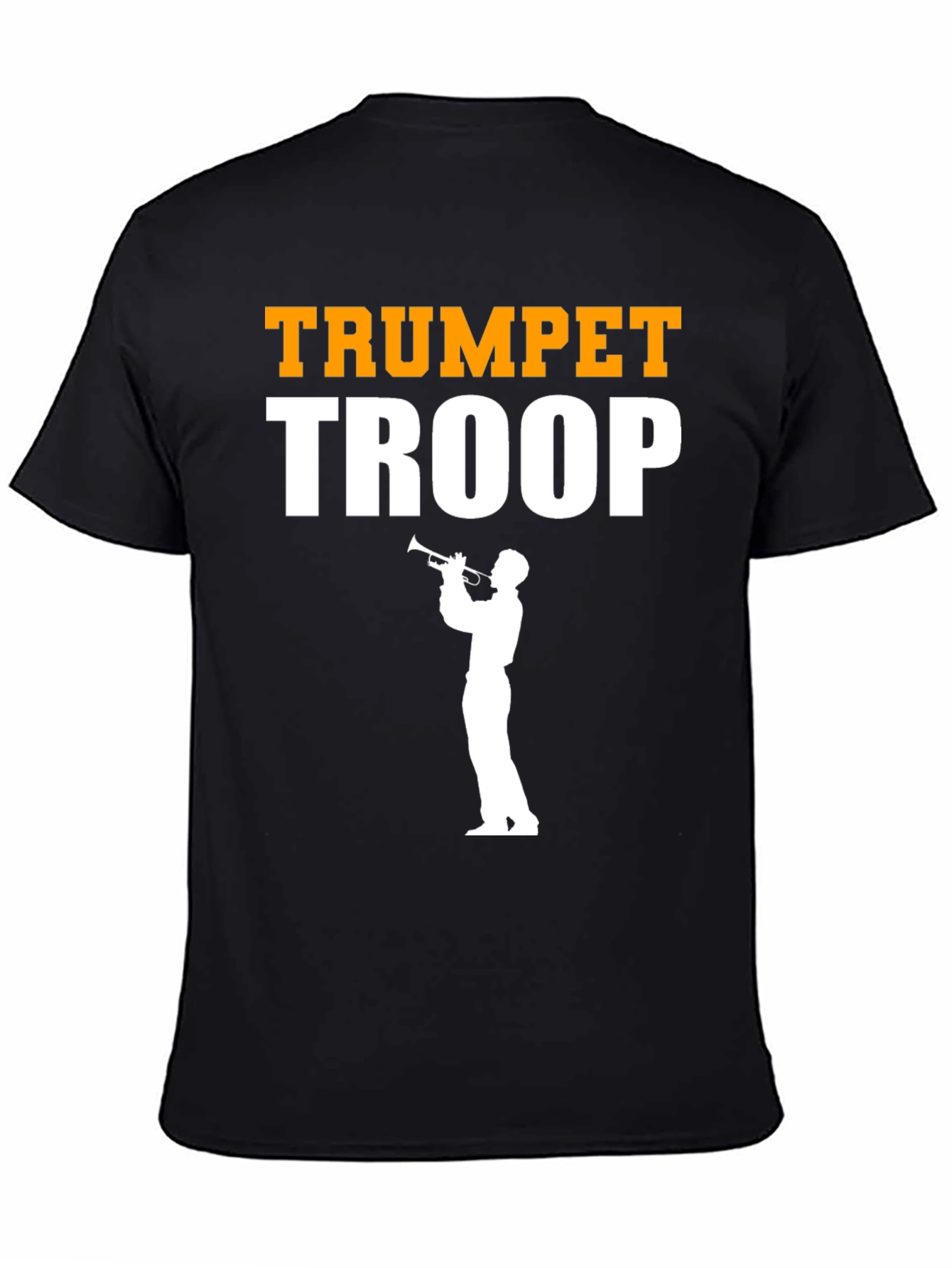 Black Trumpet Troop Graphic Tee - Musician T-Shirt view 4