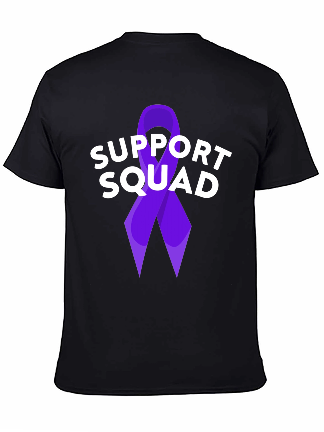 Black Support Squad Ribbon Tee view 4