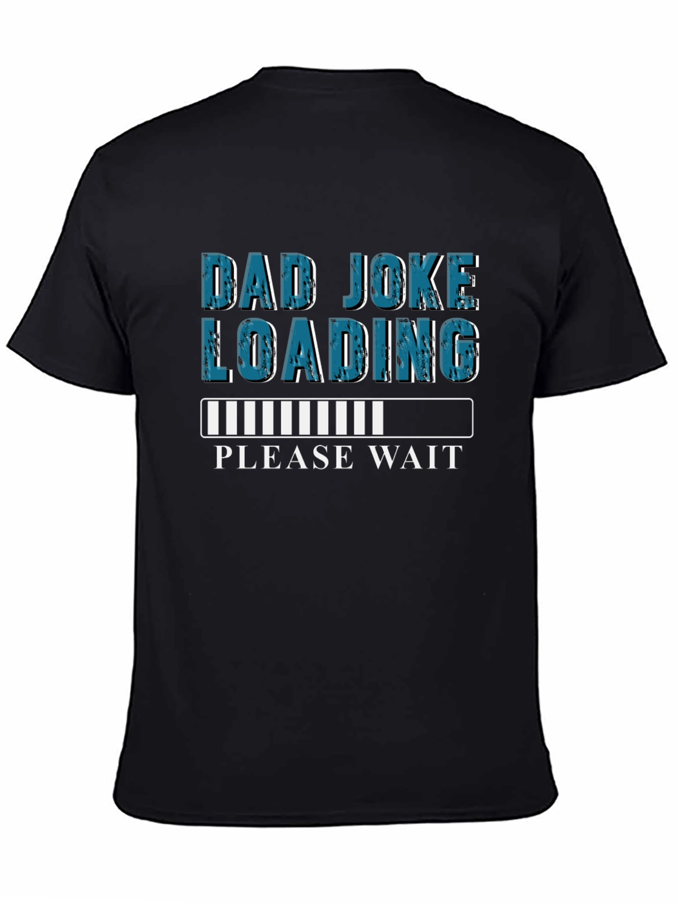 Black Dad Joke Loading T-Shirt - Humorous Novelty Tee view 4