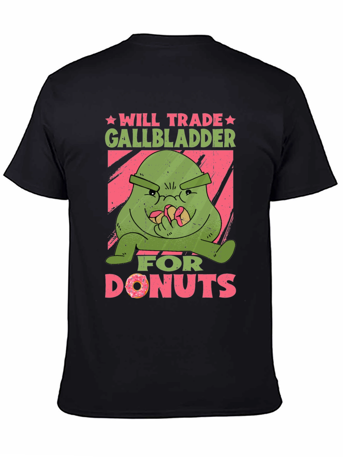 Black Will Trade Gallbladder for Donuts Graphic Tee view 4