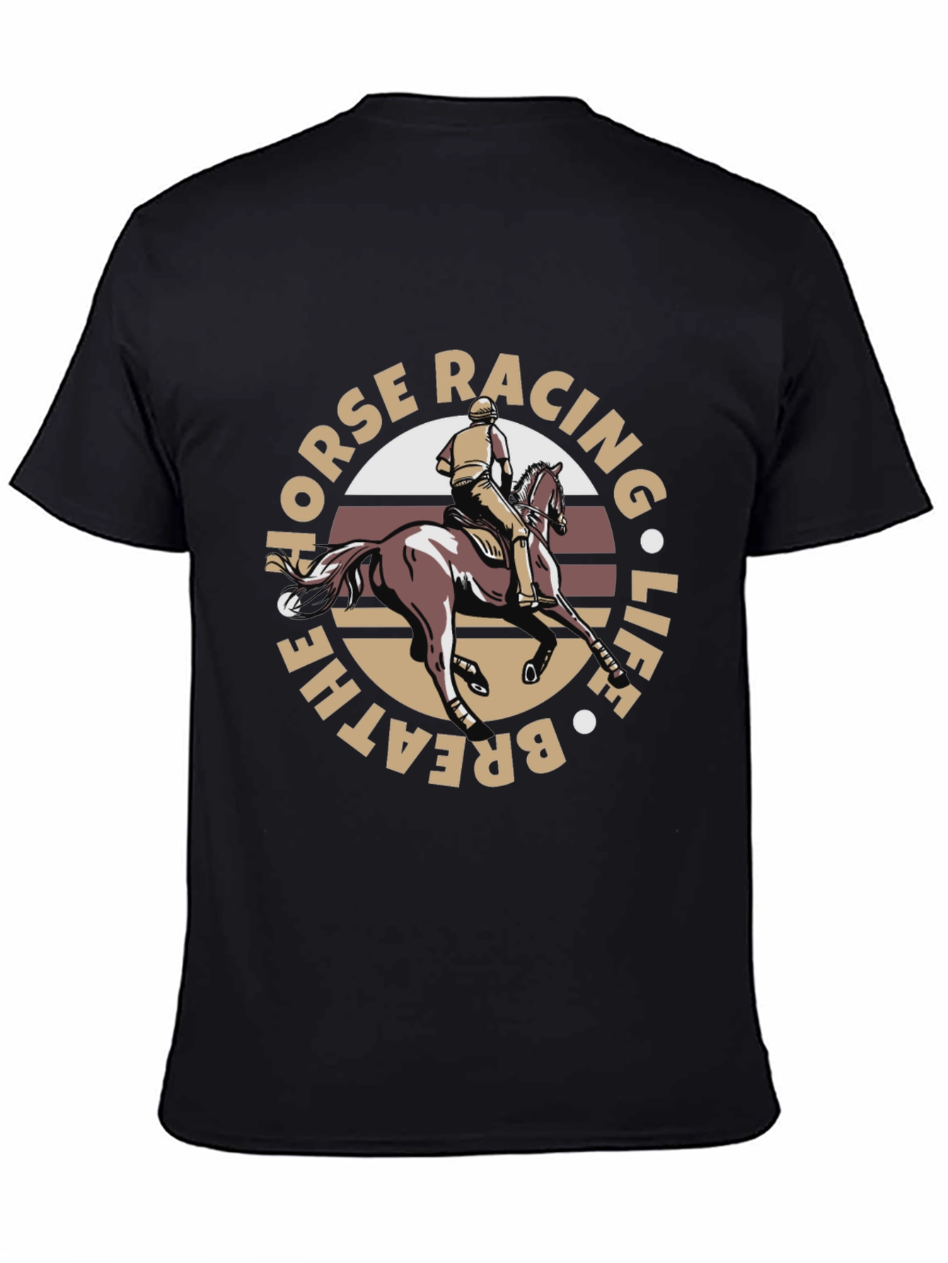 Black Horse Racing Graphic Tee view 4