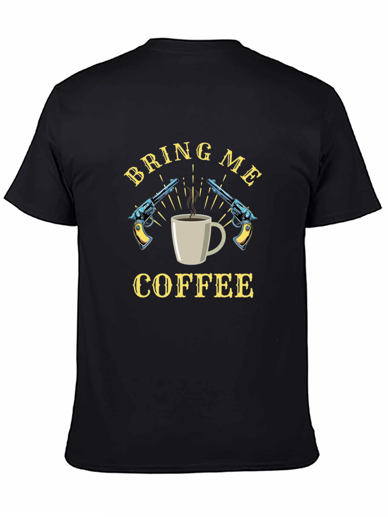 Black Bring Me Coffee Graphic Tee view 4