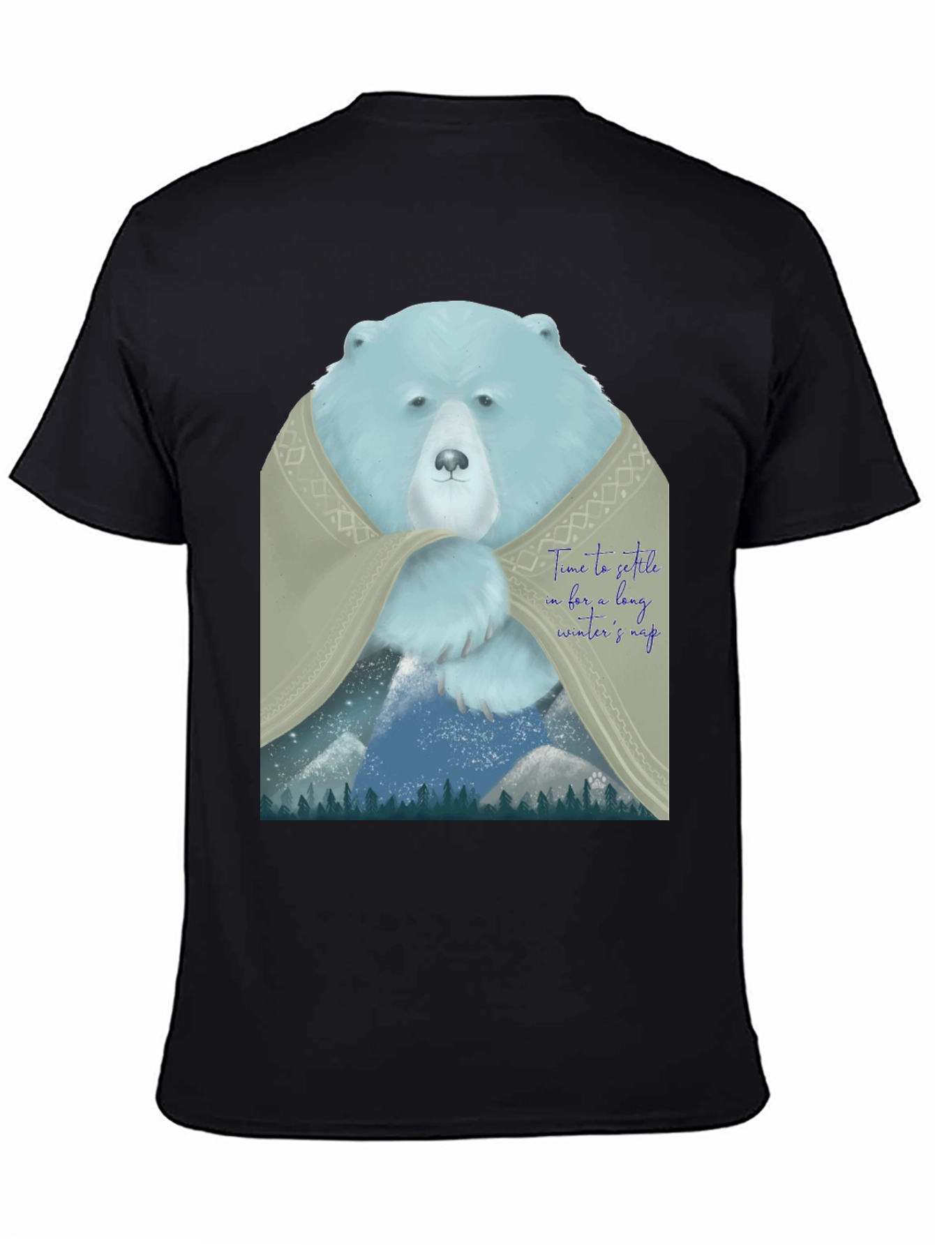 Black Bear Winter Nap Graphic Tee view 4