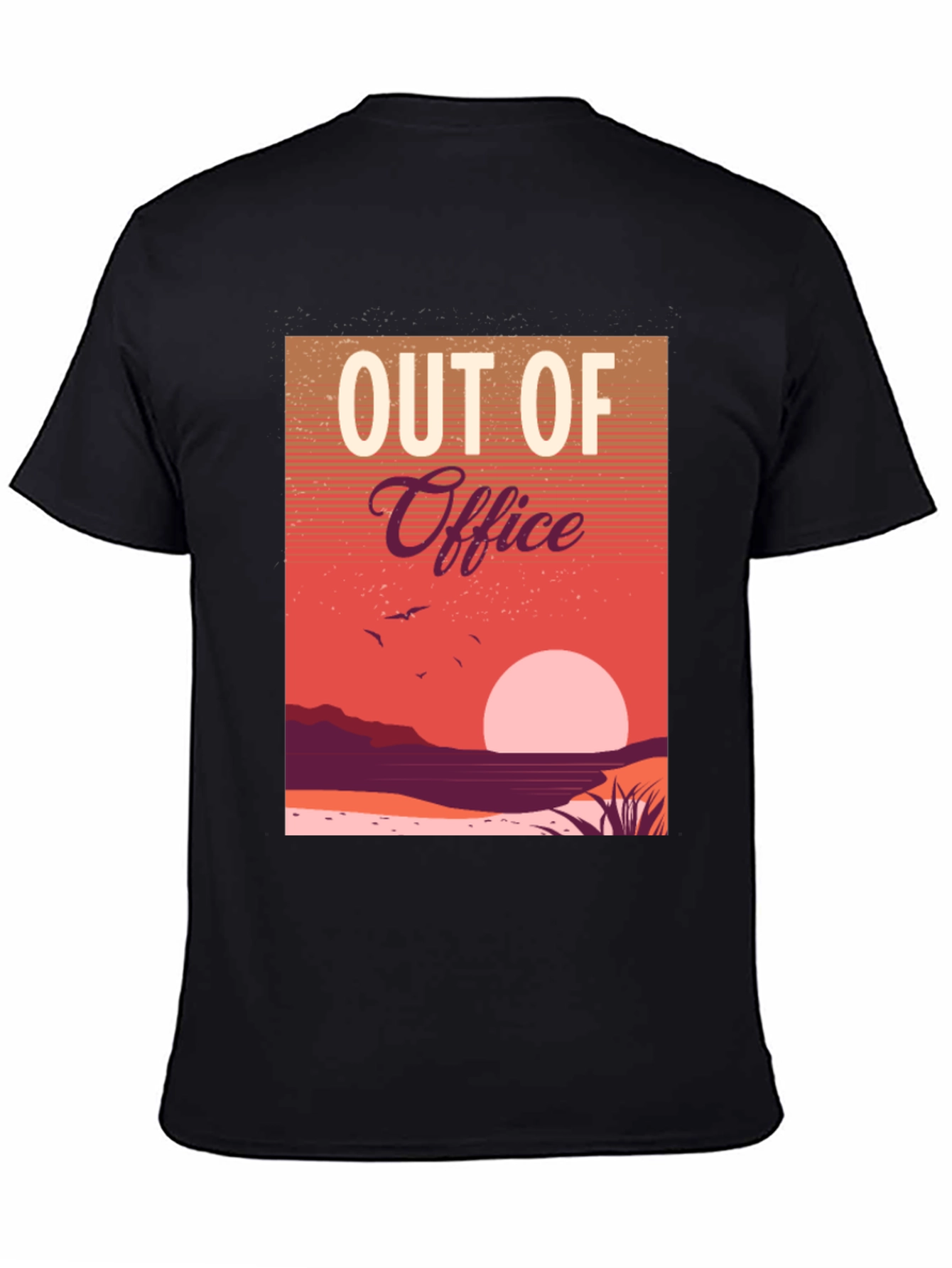 Black Out of Office Sunset Graphic Tee view 4