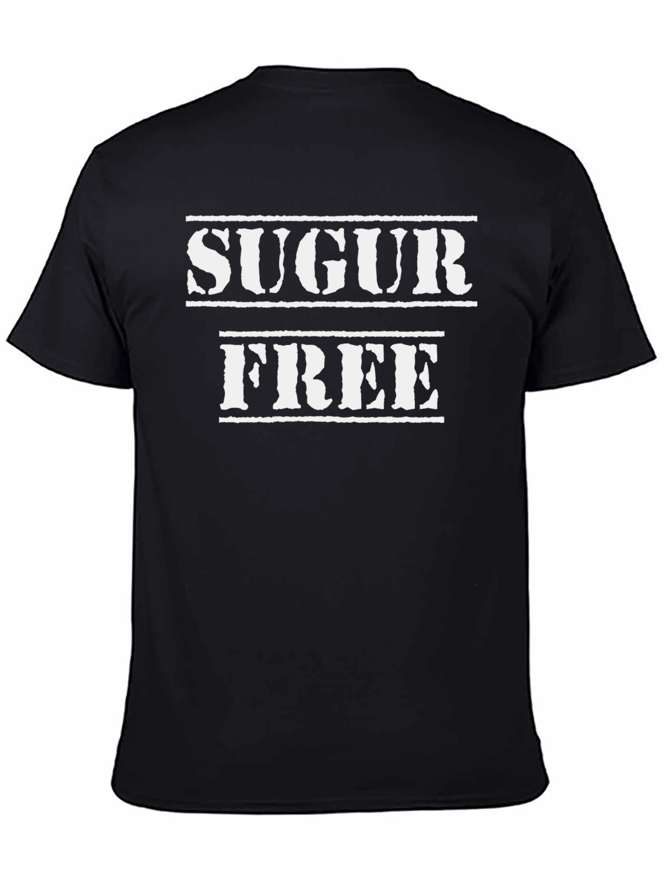 Black Sugar Free Novelty T-Shirt - Graphic Tee view 4