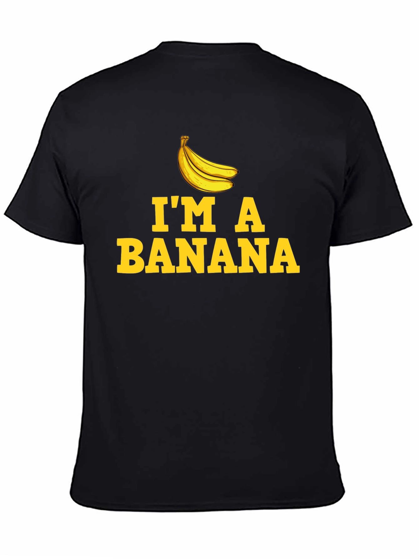 Black I'm a Banana T-Shirt - Novelty Graphic Tee view 4