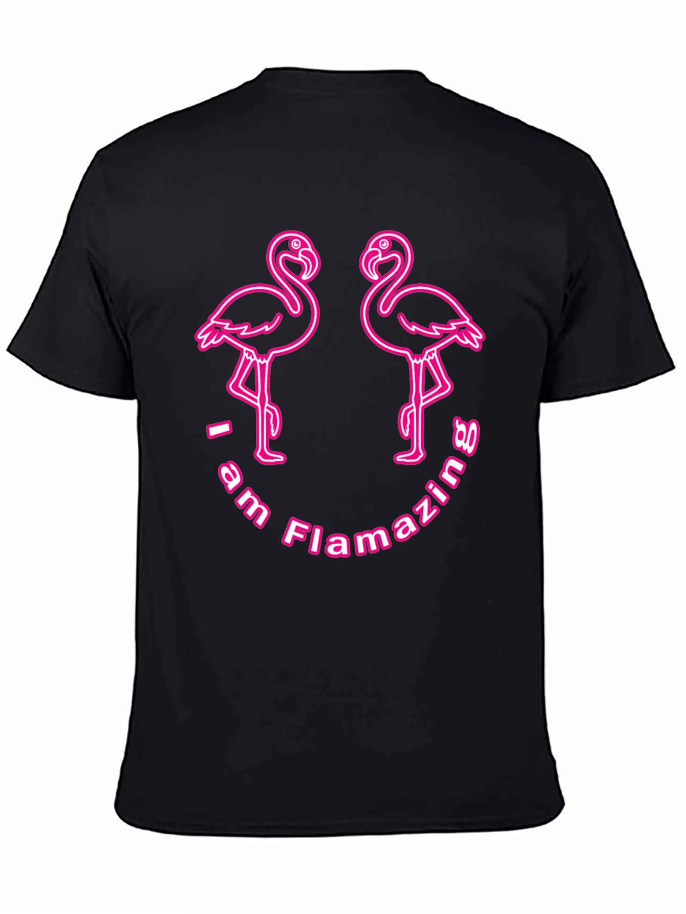 Flamazing Flamingo T-Shirt - Black - 4