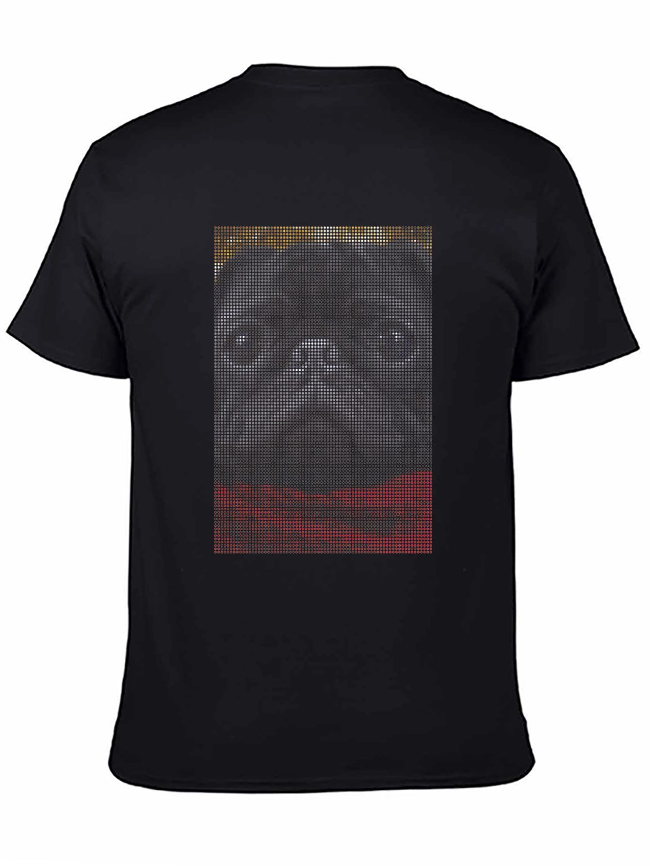 Black Pug Graphic Tee - Unique Dot Art Design view 4