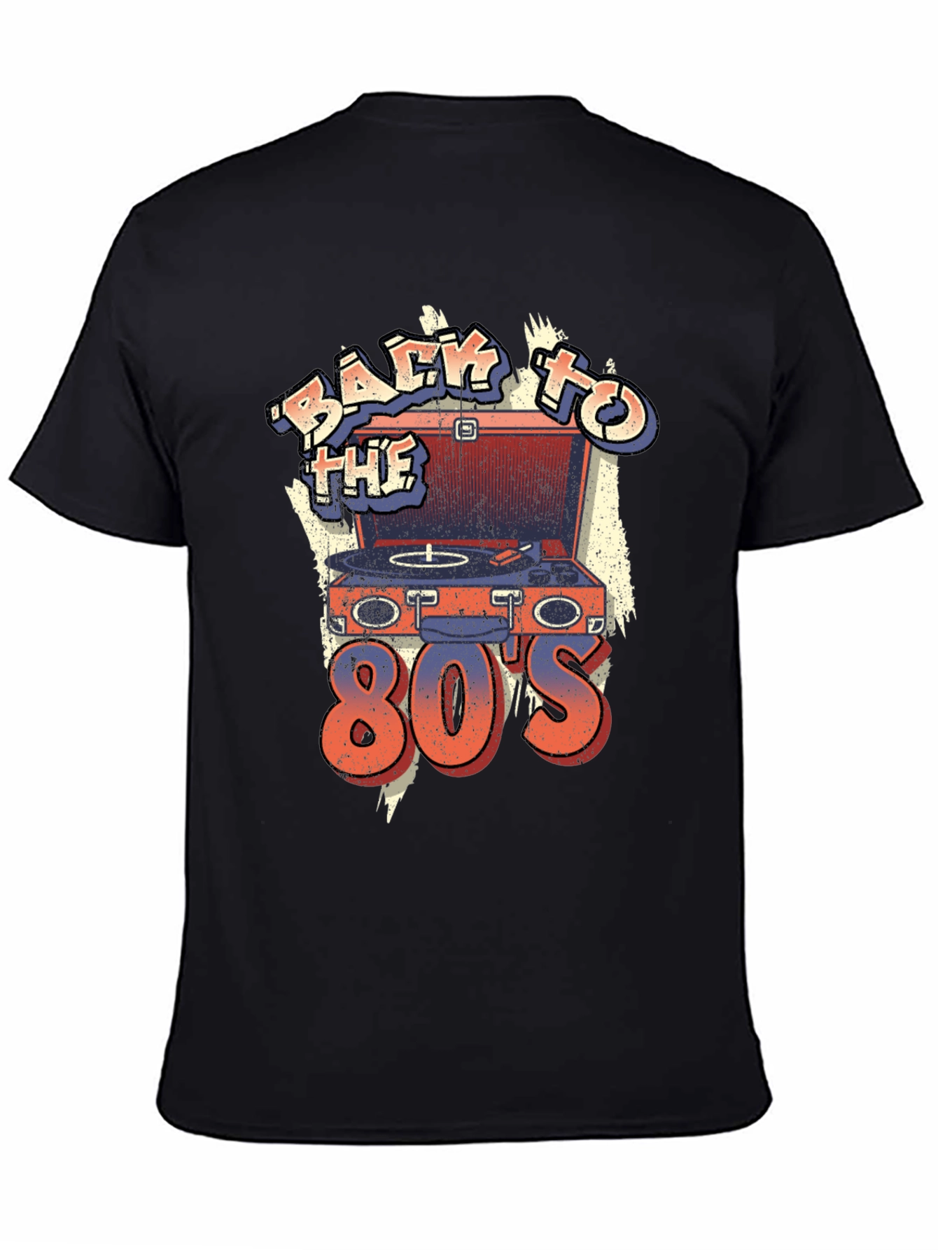 Retro 80s Turntable T-Shirt - Throwback Design - 4