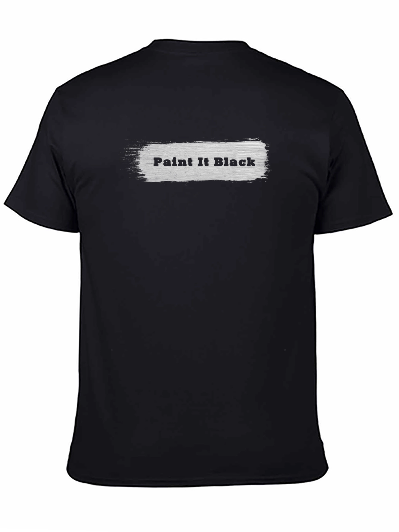 Black Paint It Black Graphic Tee - Soft Cotton Blend view 4