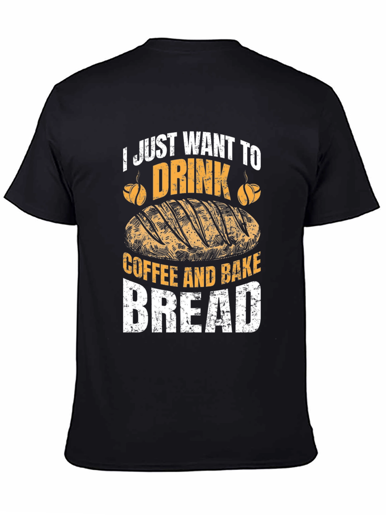 Black Coffee and Bread Lover's Tee view 4