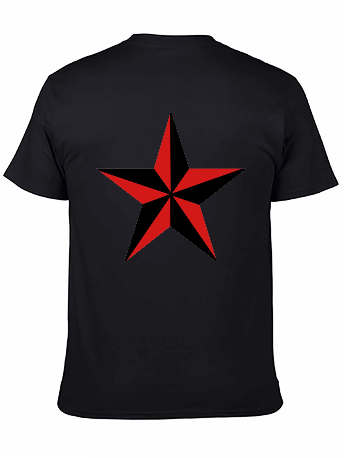 Nautical Star Graphic T-Shirt - Classic Crew Neck - 4