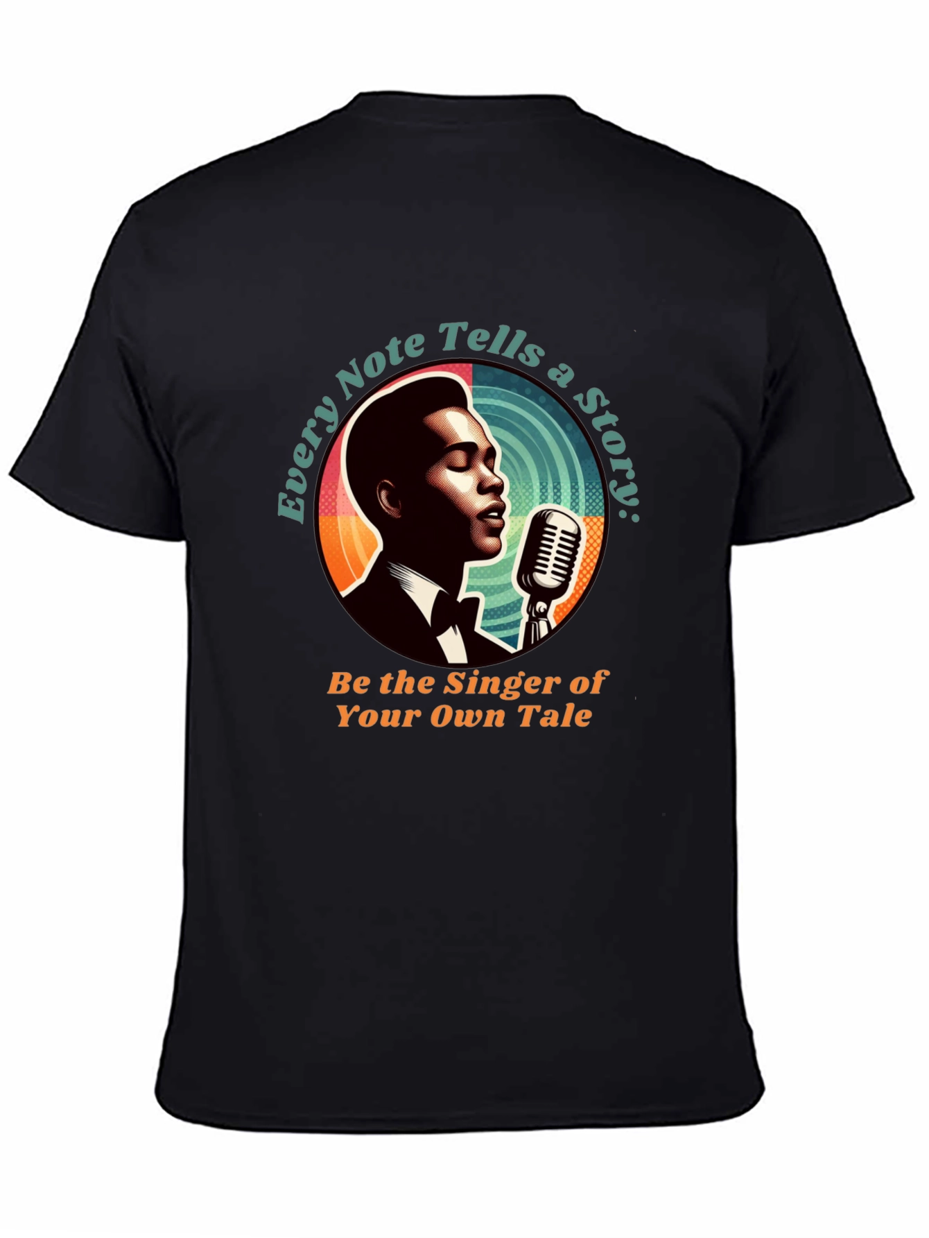 Black Singer Graphic Tee - Every Note Tells A Story view 4