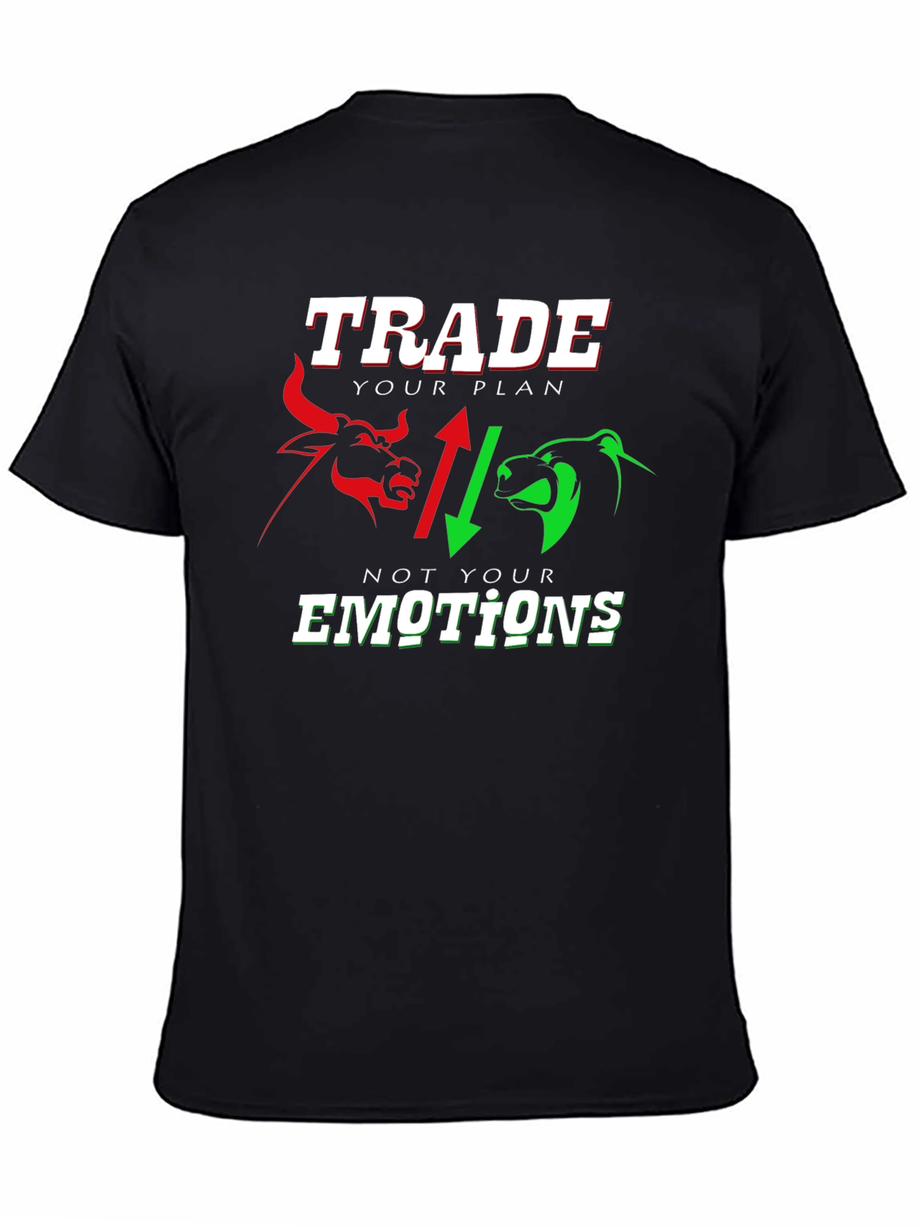 Black Trade Your Plan T-Shirt view 4