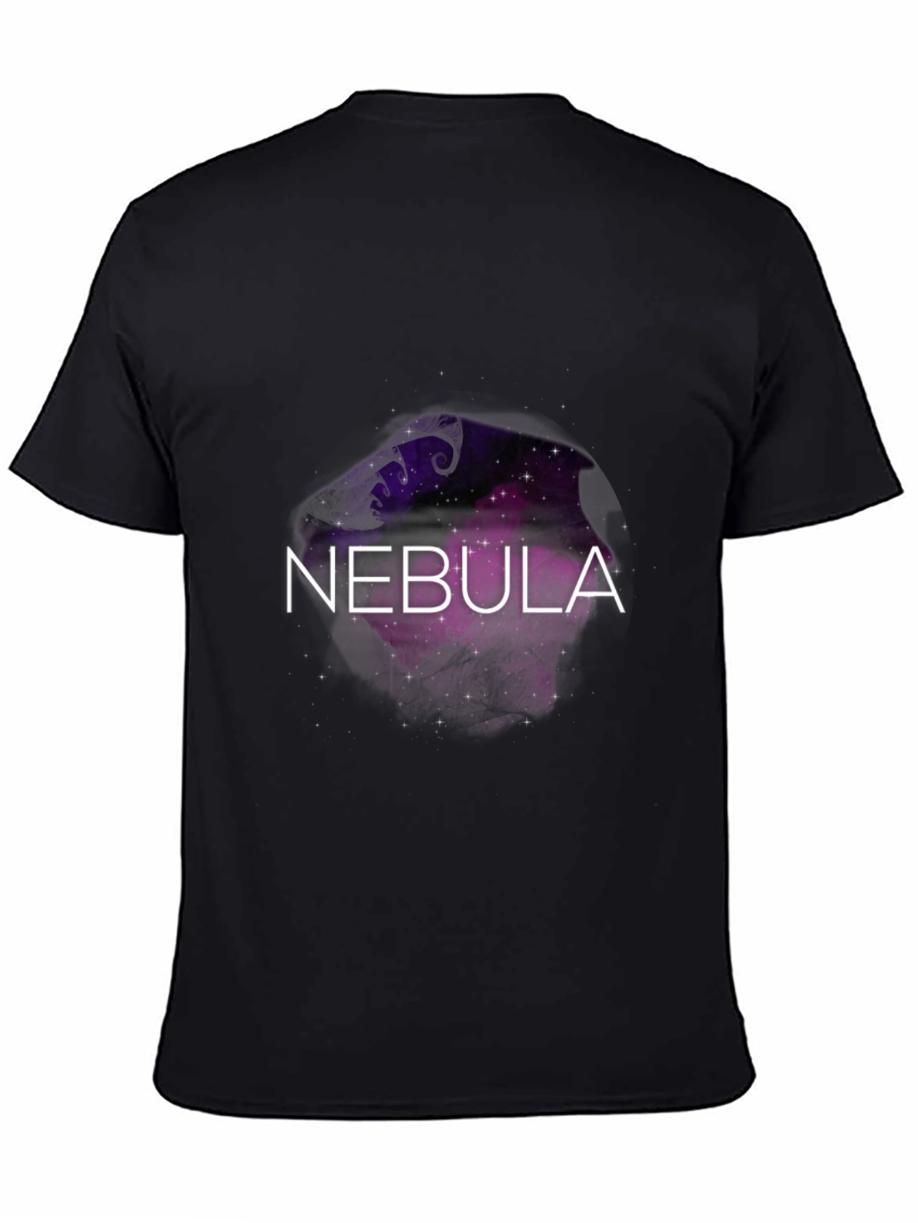 Nebula Galaxy Graphic T-Shirt - Black - 4