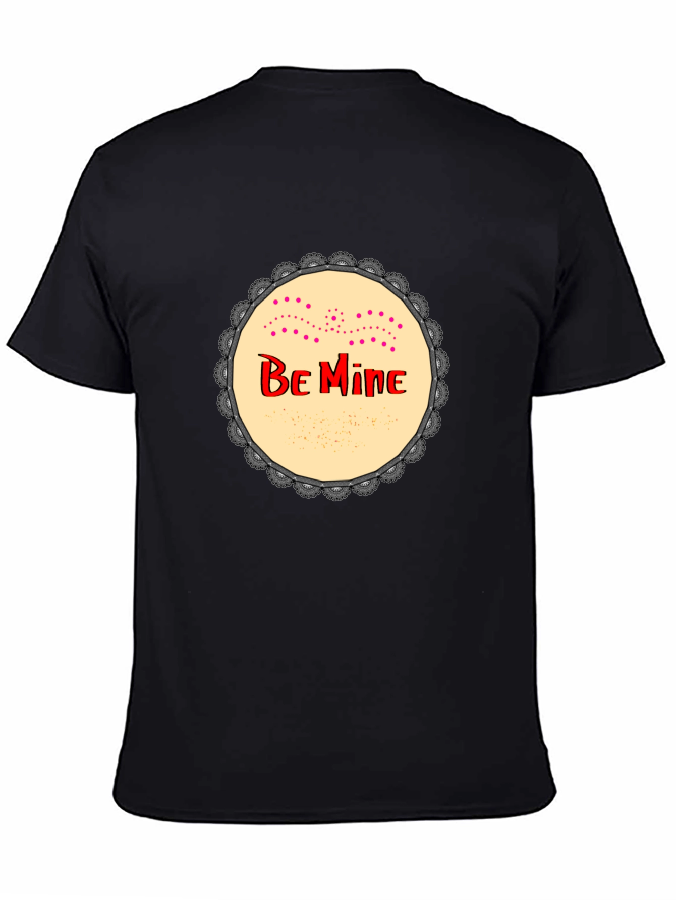 Black Be Mine Graphic Print Black T-Shirt view 4