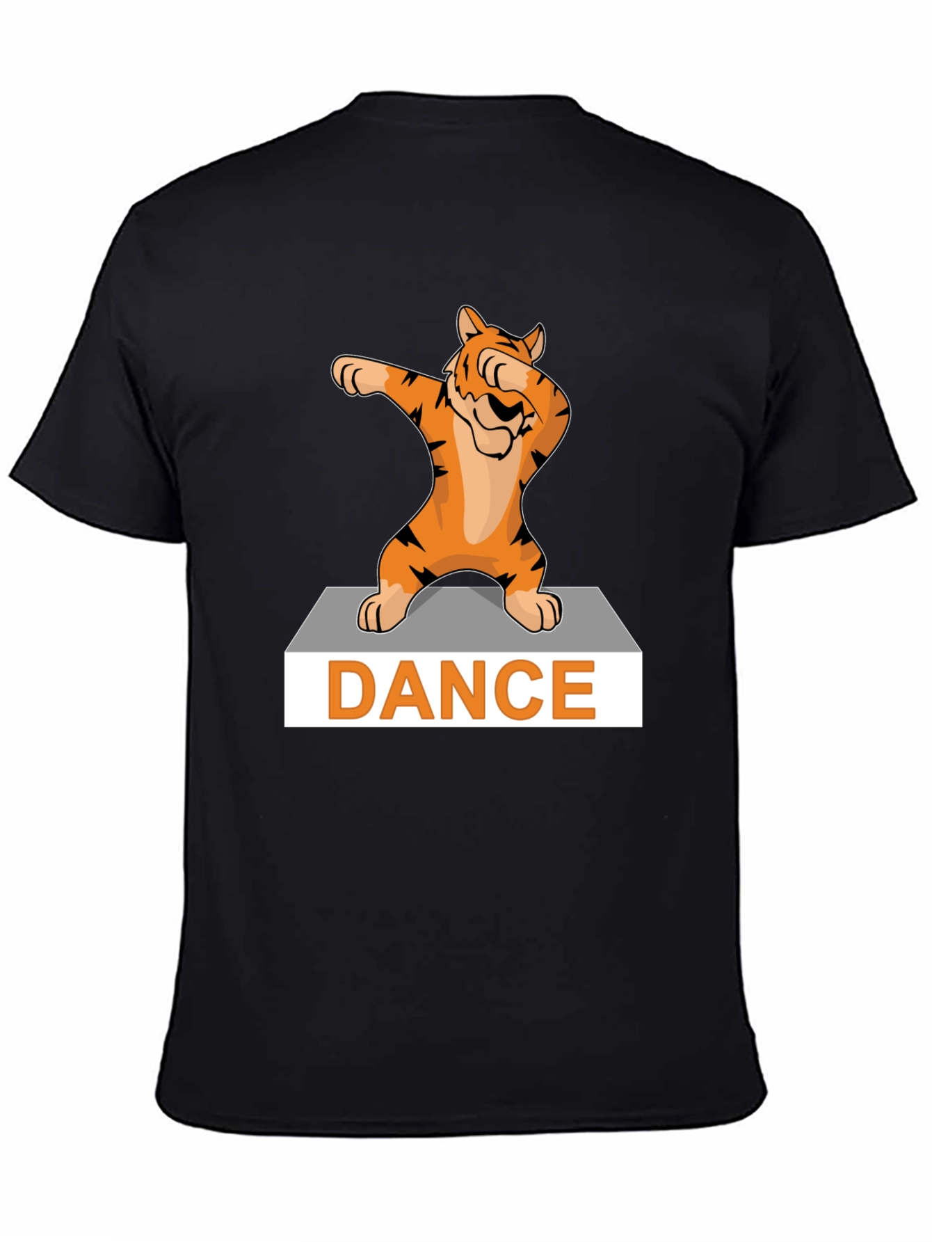 Black Dabbing Tiger Graphic Tee - Dance Edition view 4