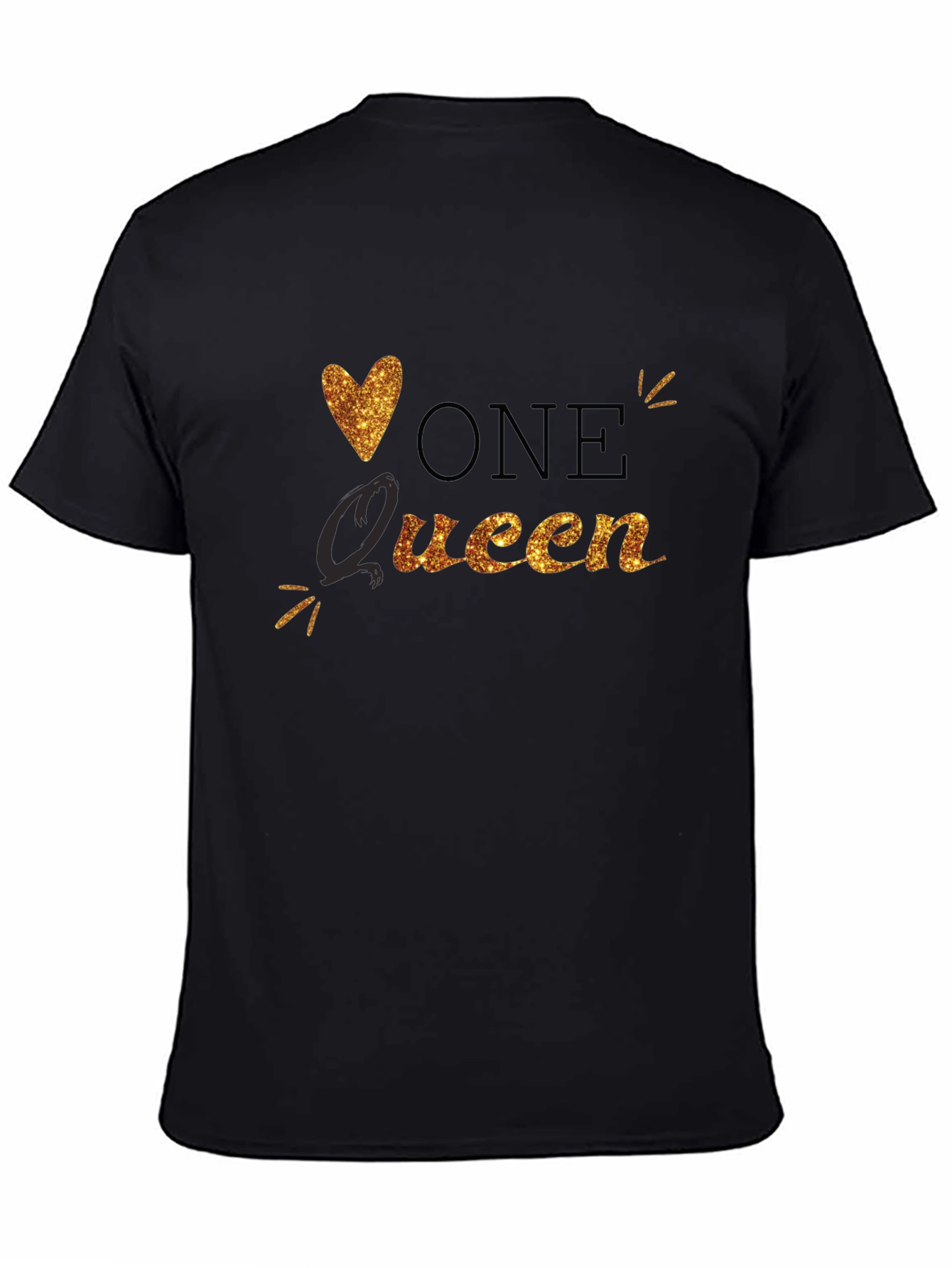 Black One Queen Black T-Shirt view 4