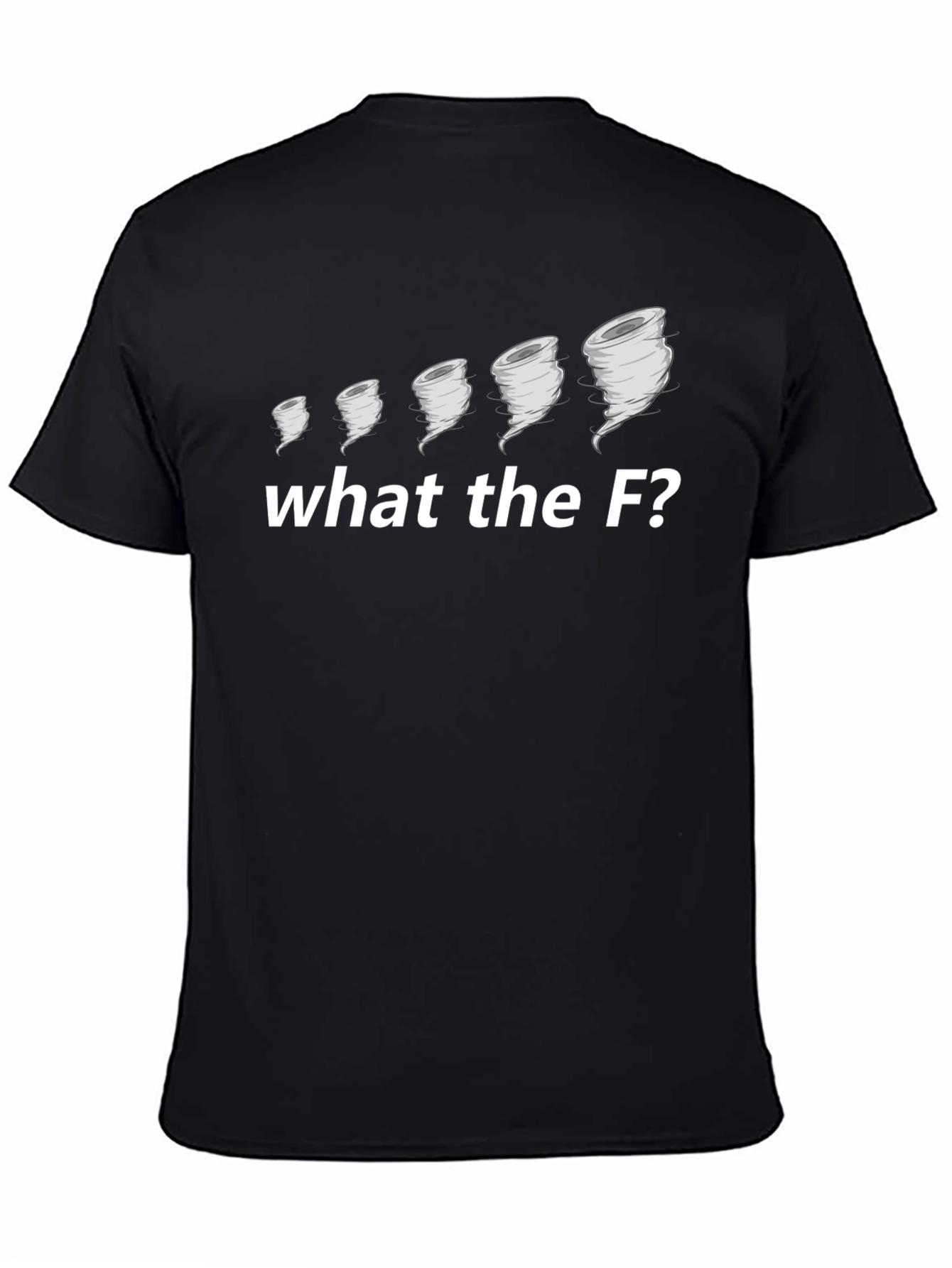 Black What the F? Tornado Graphic Tee - Black view 4