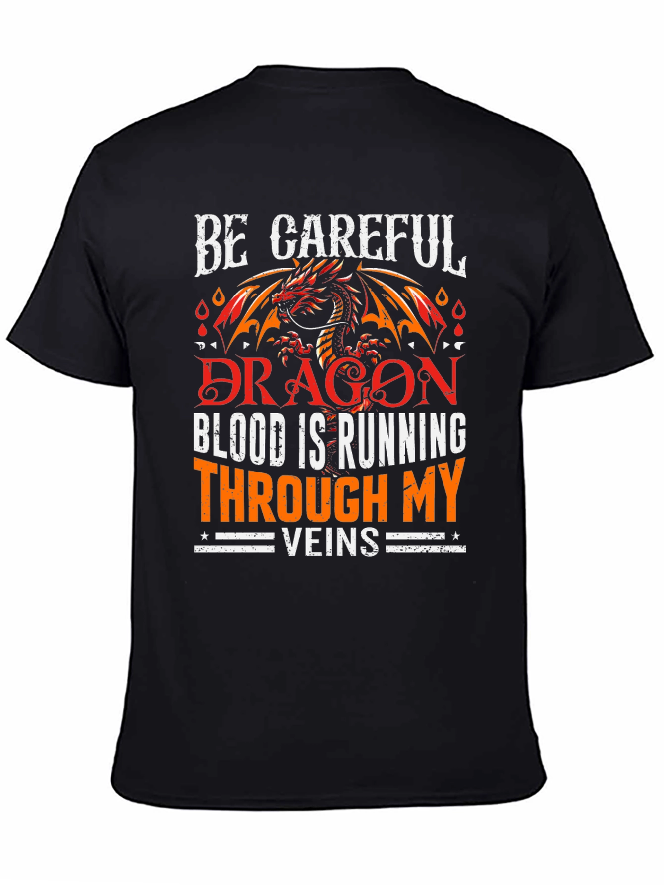 Black Dragon Blood Graphic T-Shirt view 4