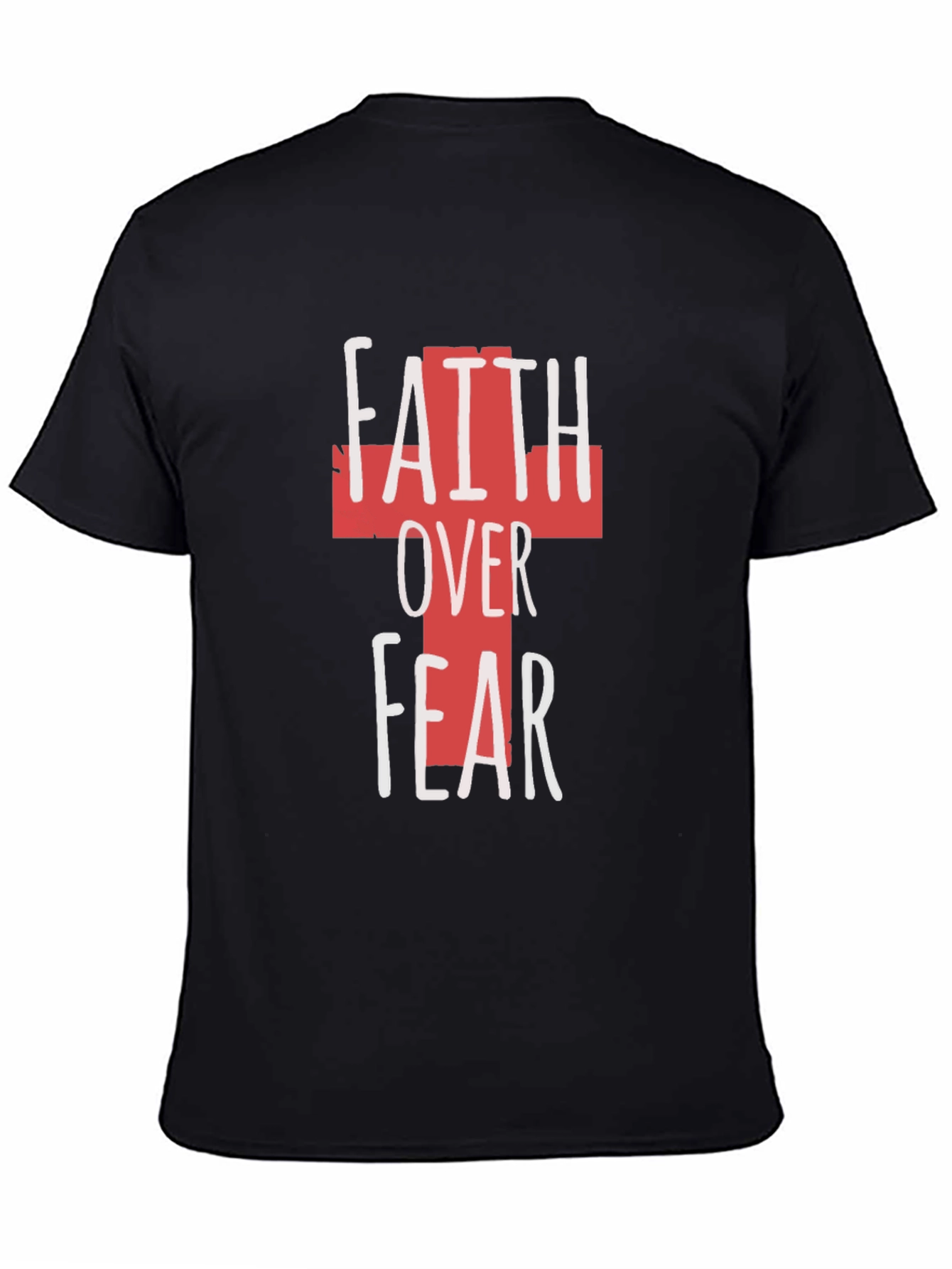 Faith Over Fear Graphic Tee - Christian Apparel - 4