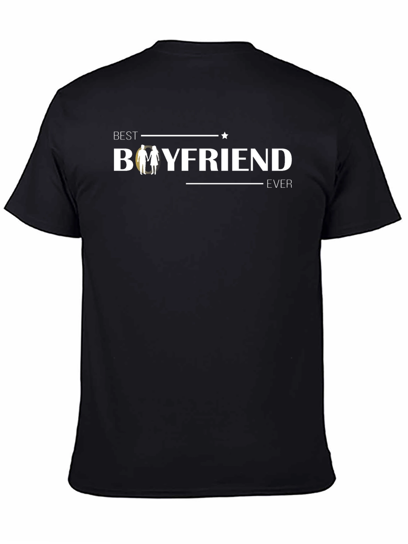 Black Best Boyfriend Ever T-Shirt - Gift for Him view 4