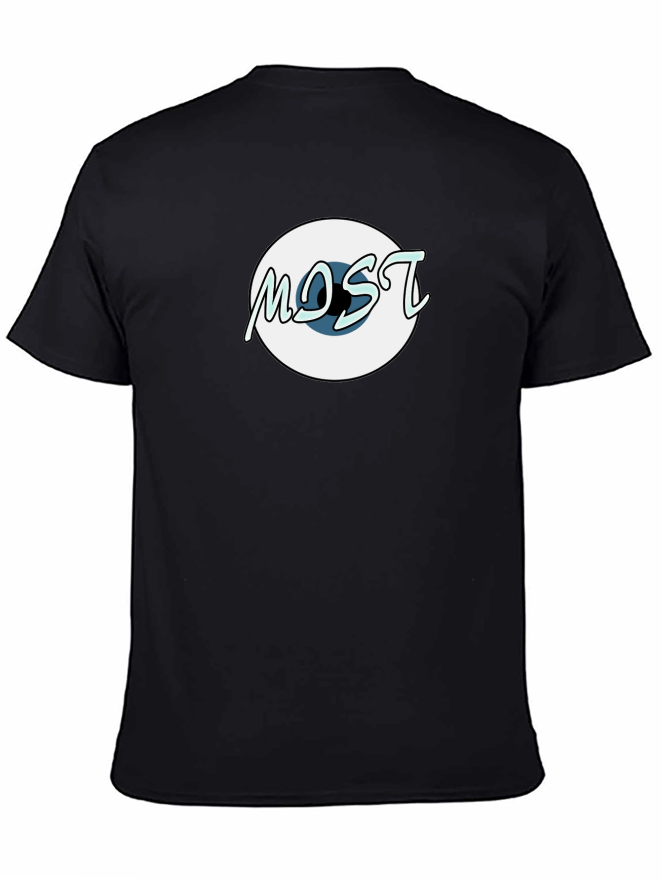 Black MOST Eye-Catching Graphic T-Shirt - Unisex Black Tee view 4