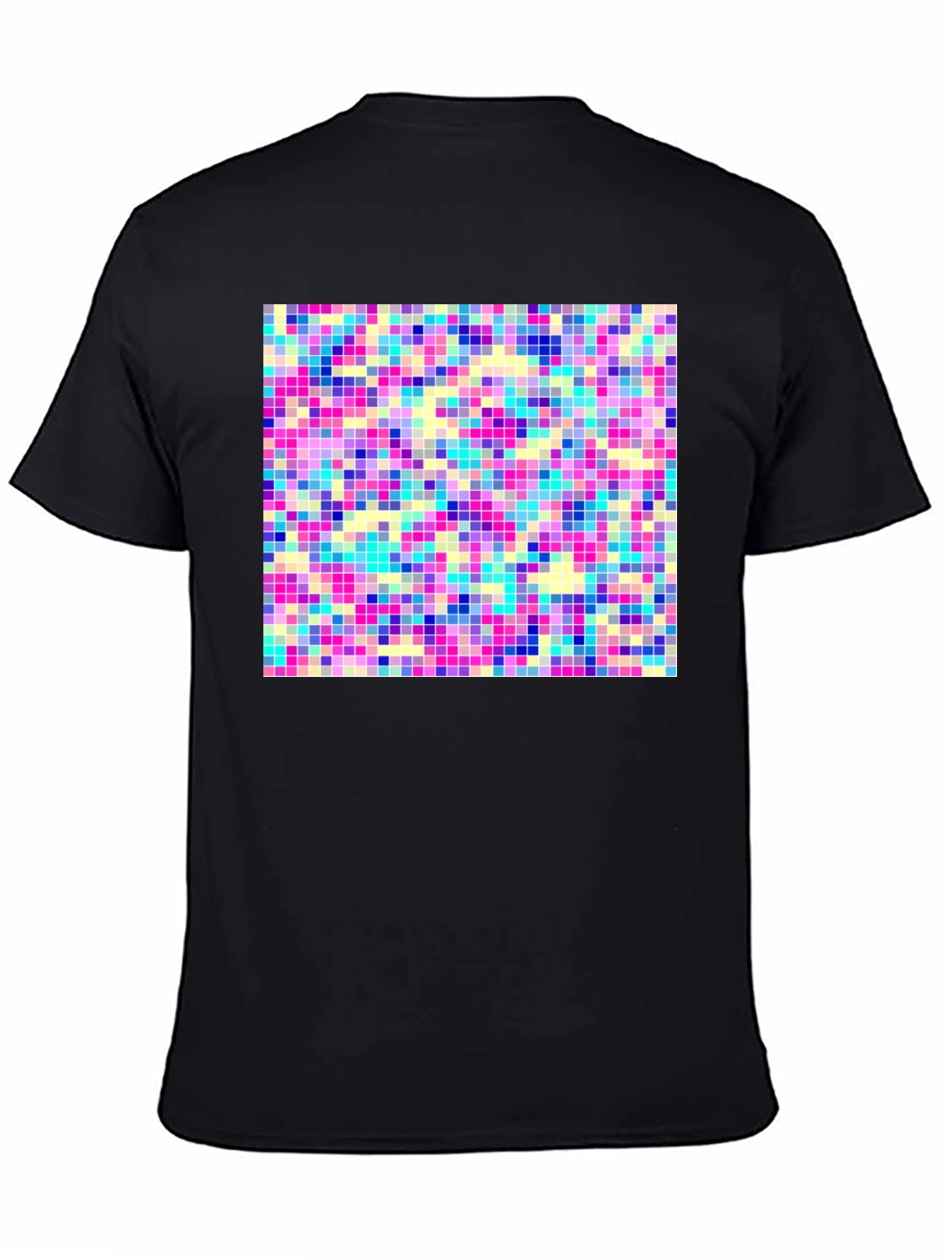 Black Pixel Art T-Shirt - Retro Style view 4