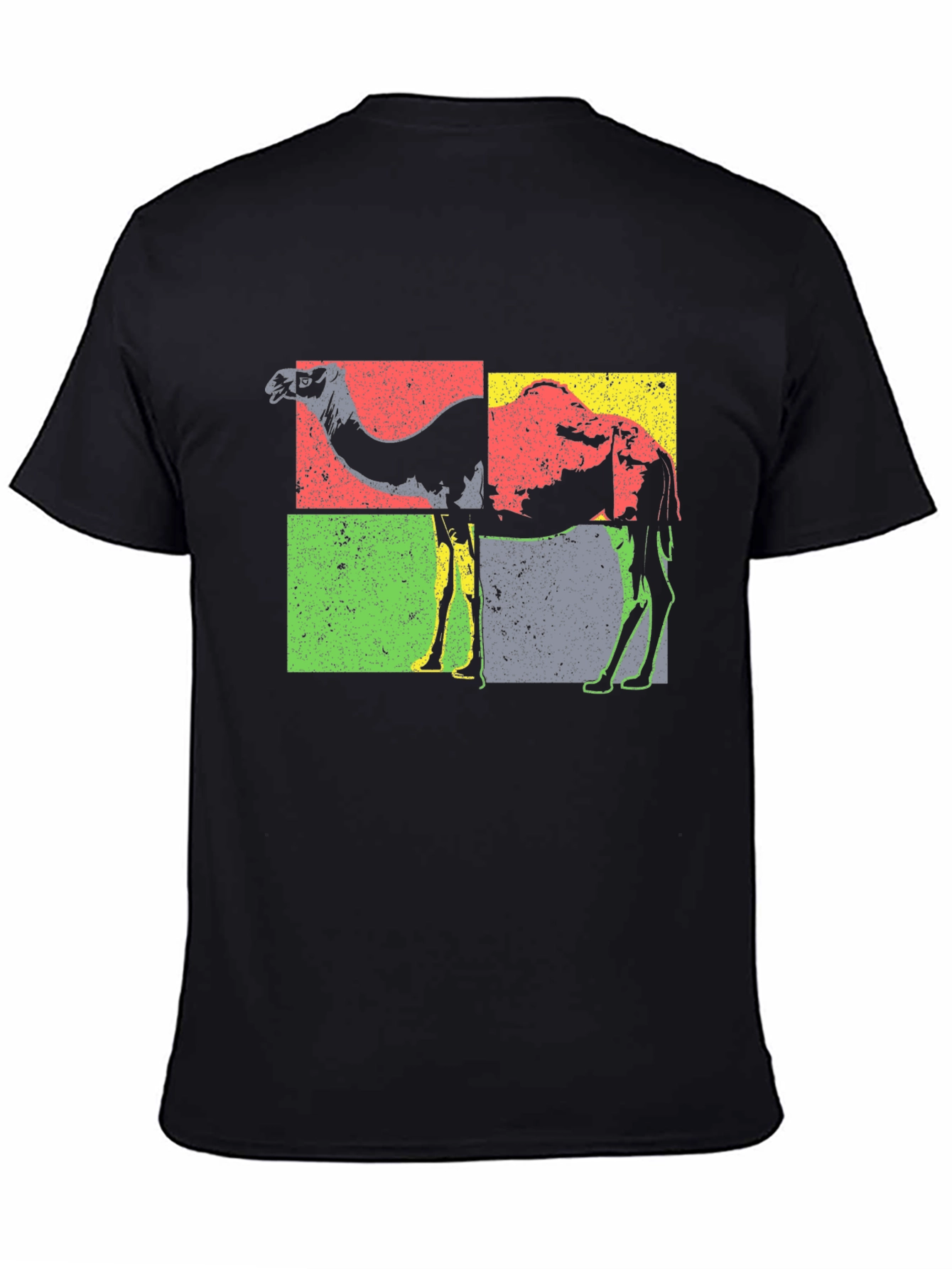 Black Retro Camel T-Shirt - Vintage Graphic Tee view 4