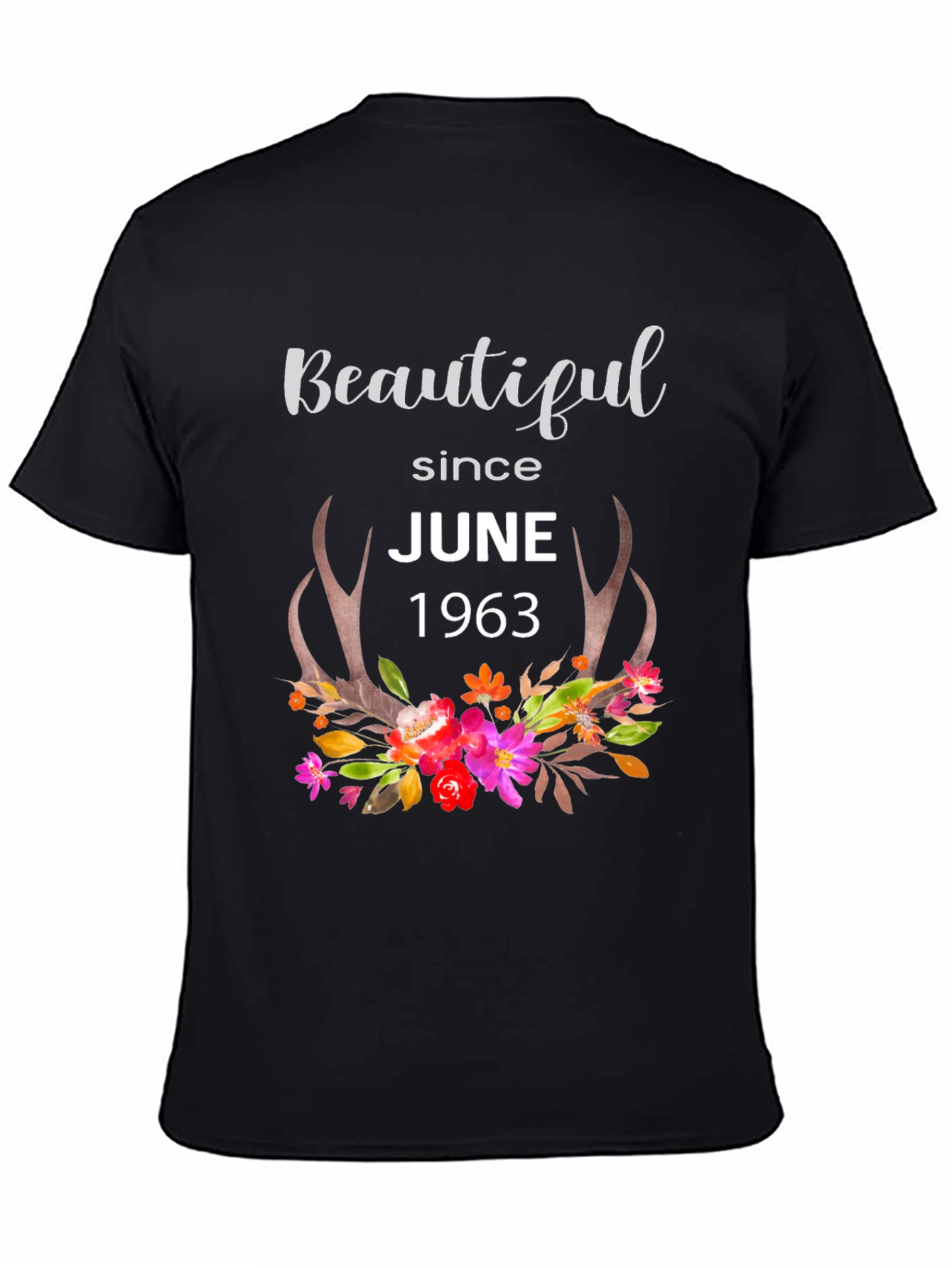 Black Beautiful Since June 1963 Black Graphic T-Shirt view 4