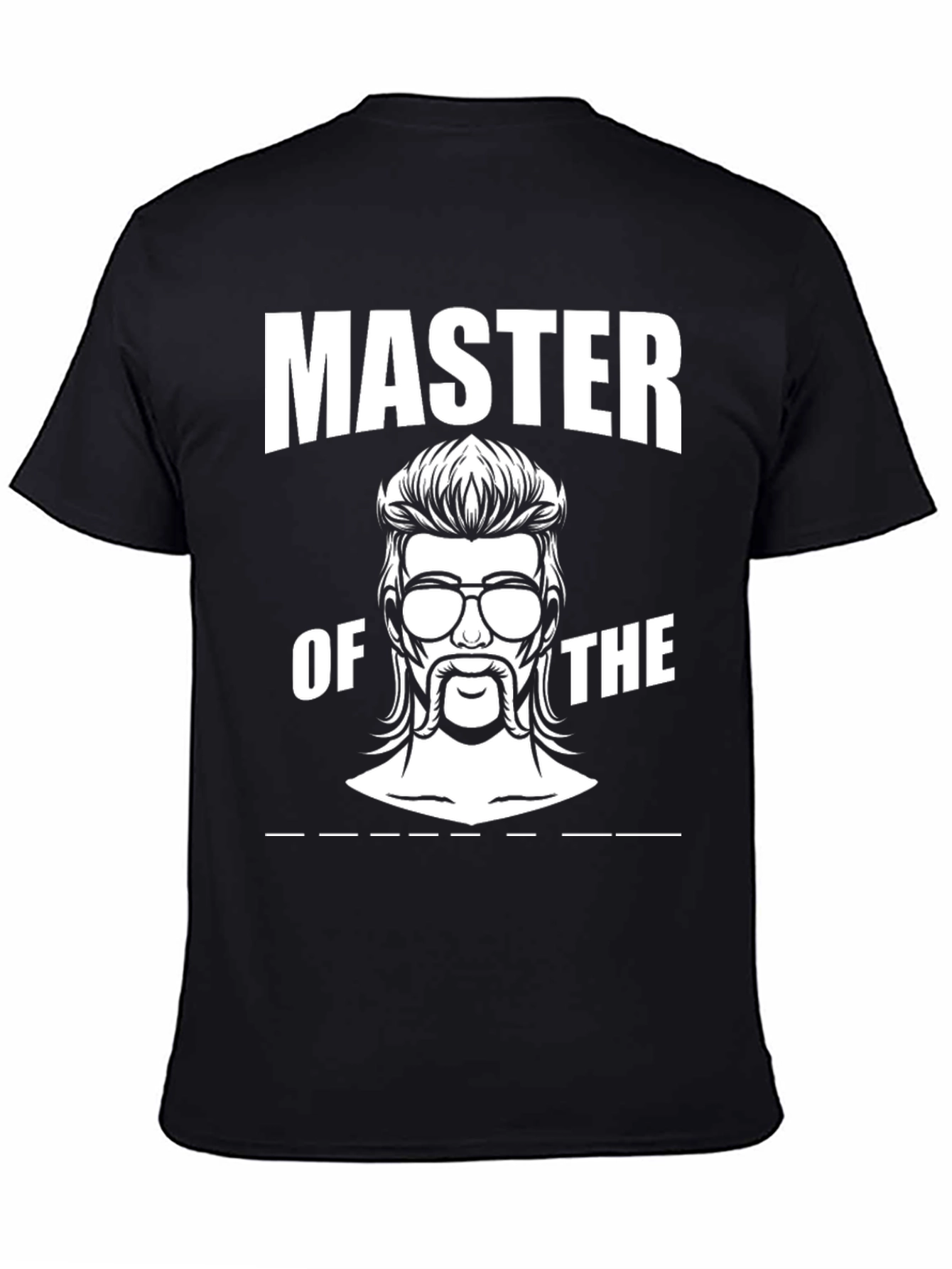 Master of The Mullet Graphic Tee - Black - 4