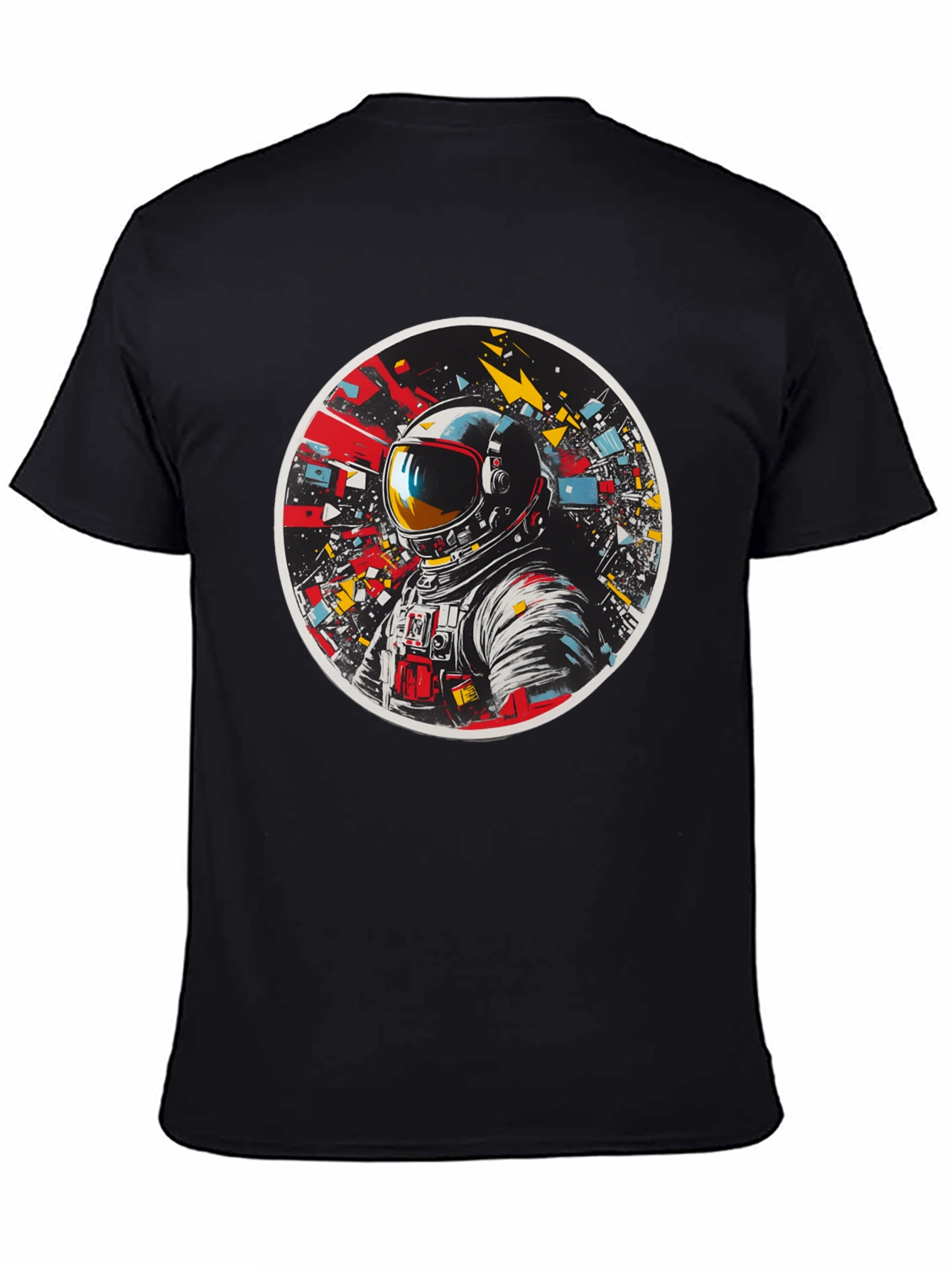 Black Astronaut Graphic Tee - Space Explorer T-Shirt view 4