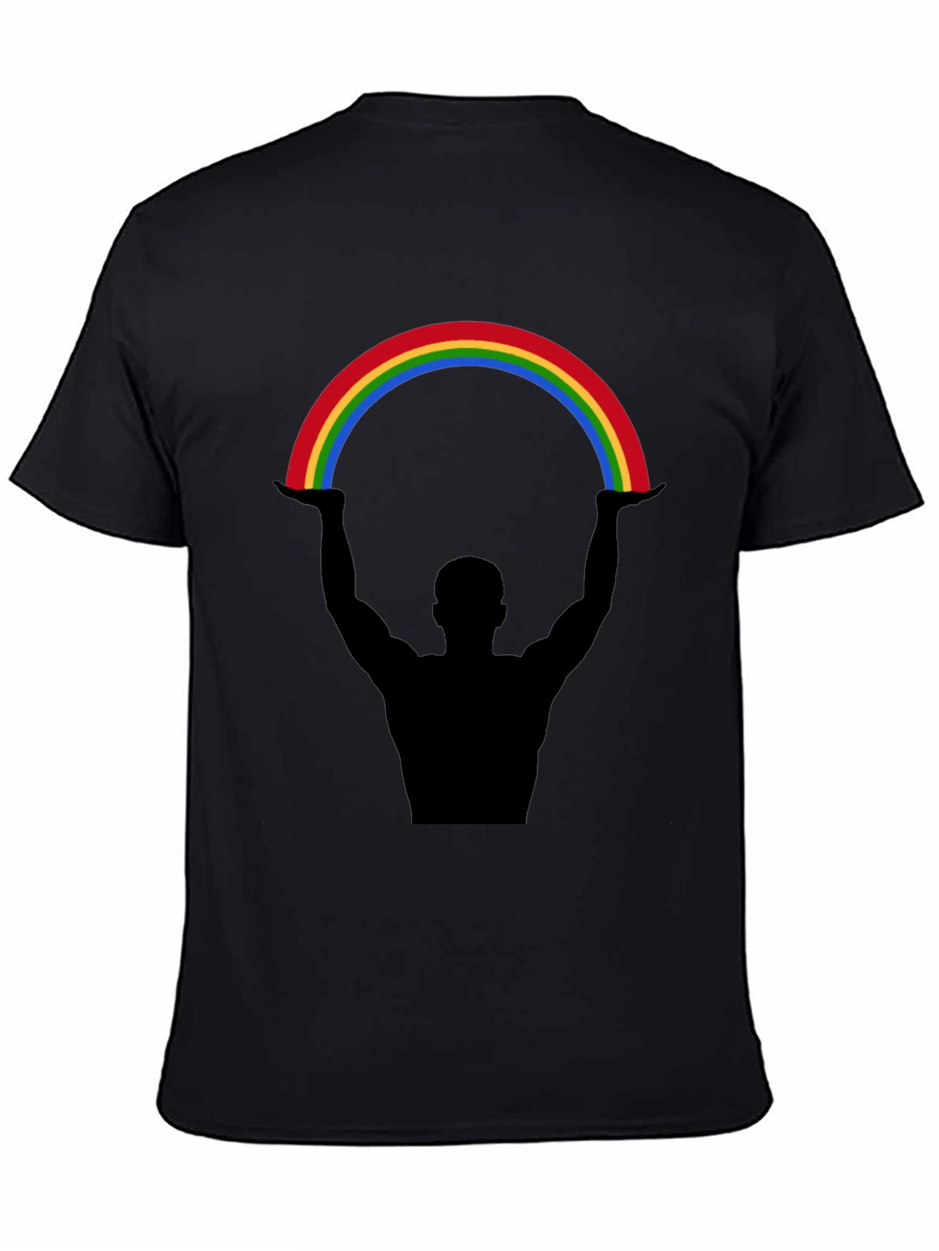 Black Rainbow Lift Graphic Tee - Black view 4