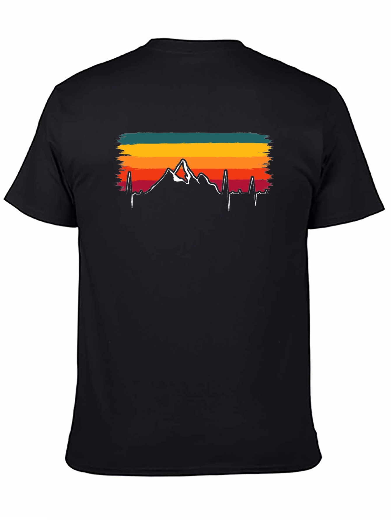 Black Mountain Heartbeat T-Shirt - Adventure Tee view 4