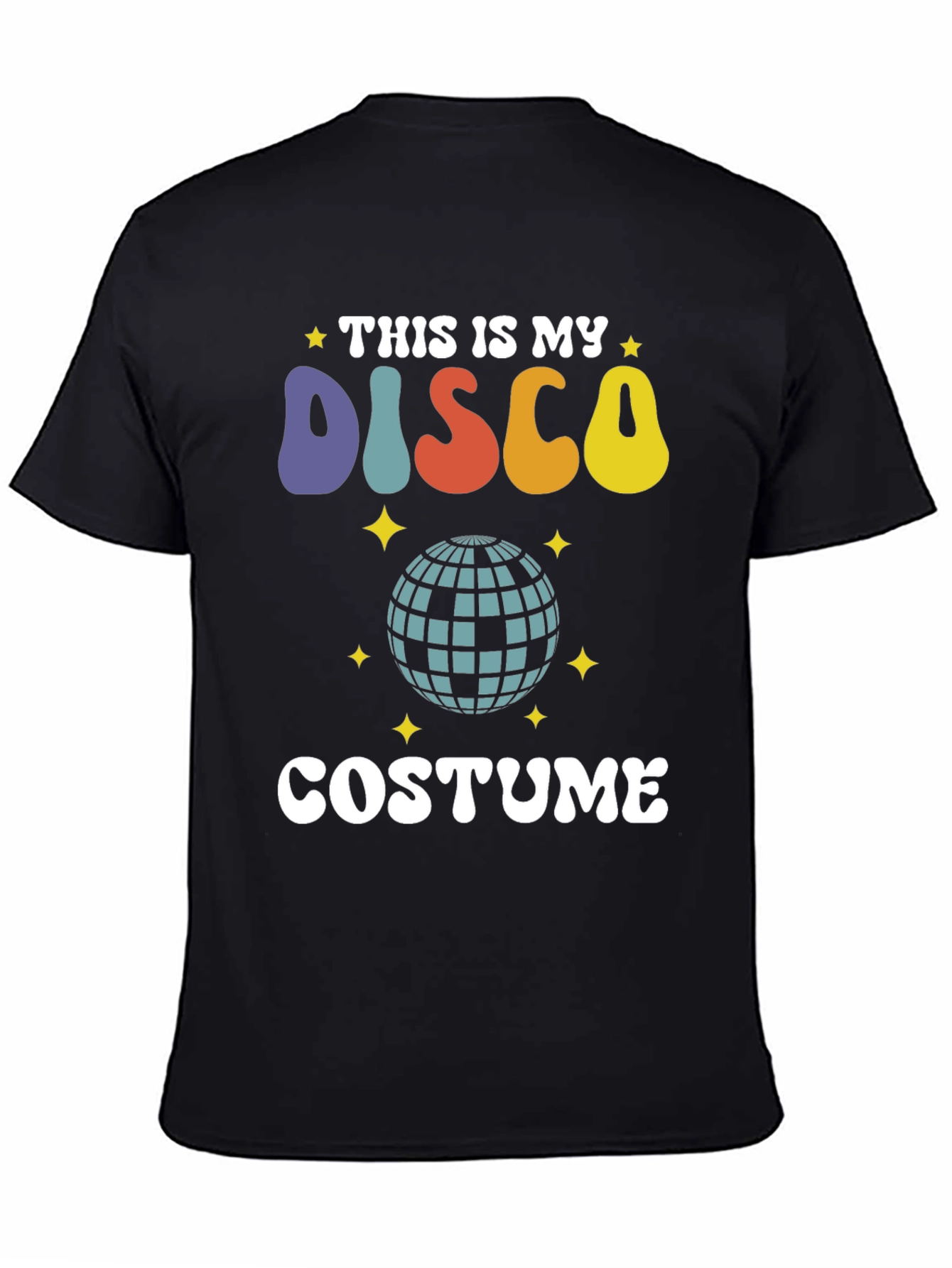 Black This Is My Disco Costume T-Shirt view 4