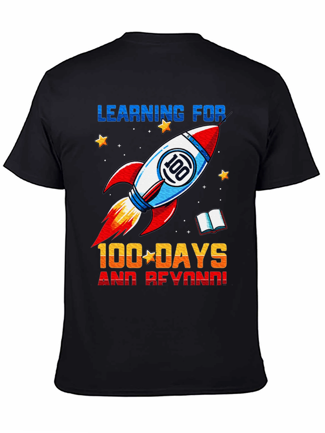 100 Days of School Rocket T-Shirt - 4