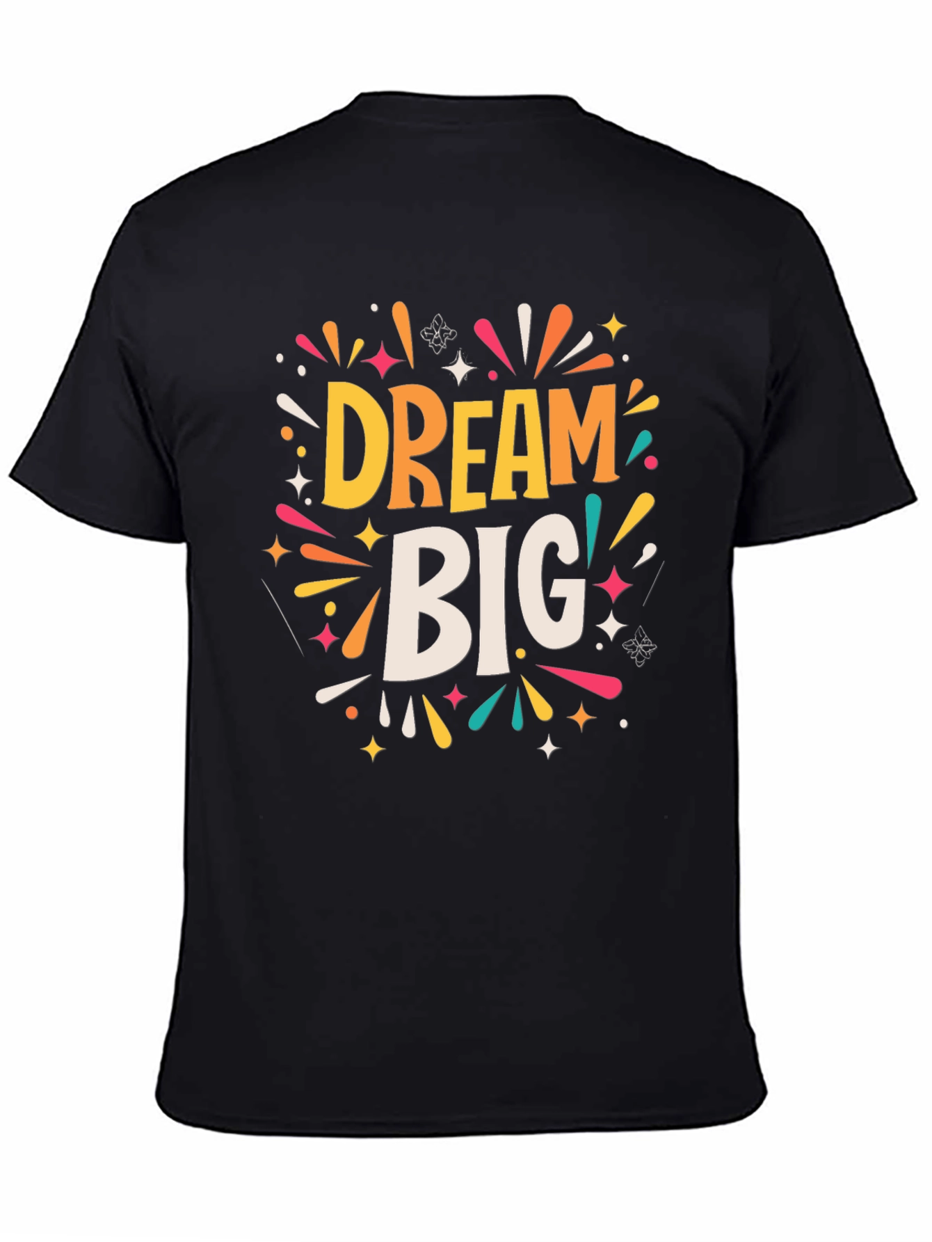 Black Dream Big Graphic Tee view 4