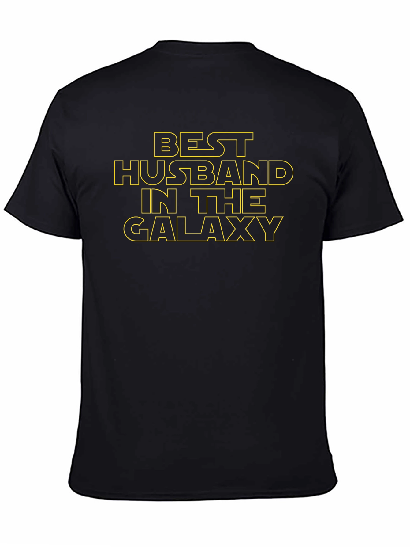 Black Best Husband in the Galaxy T-Shirt - Star Wars Style view 4