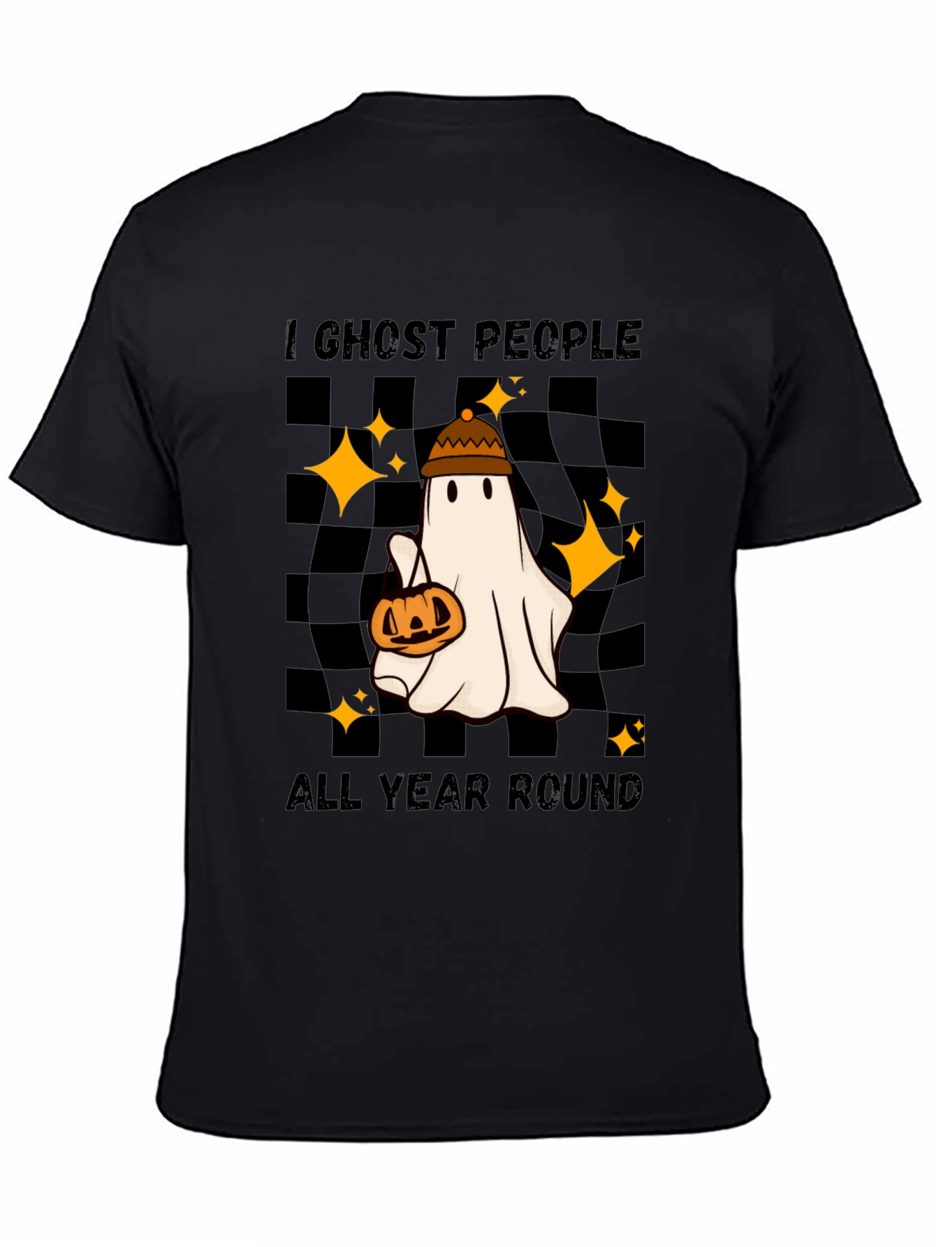 Black I Ghost People All Year Round T-Shirt view 4