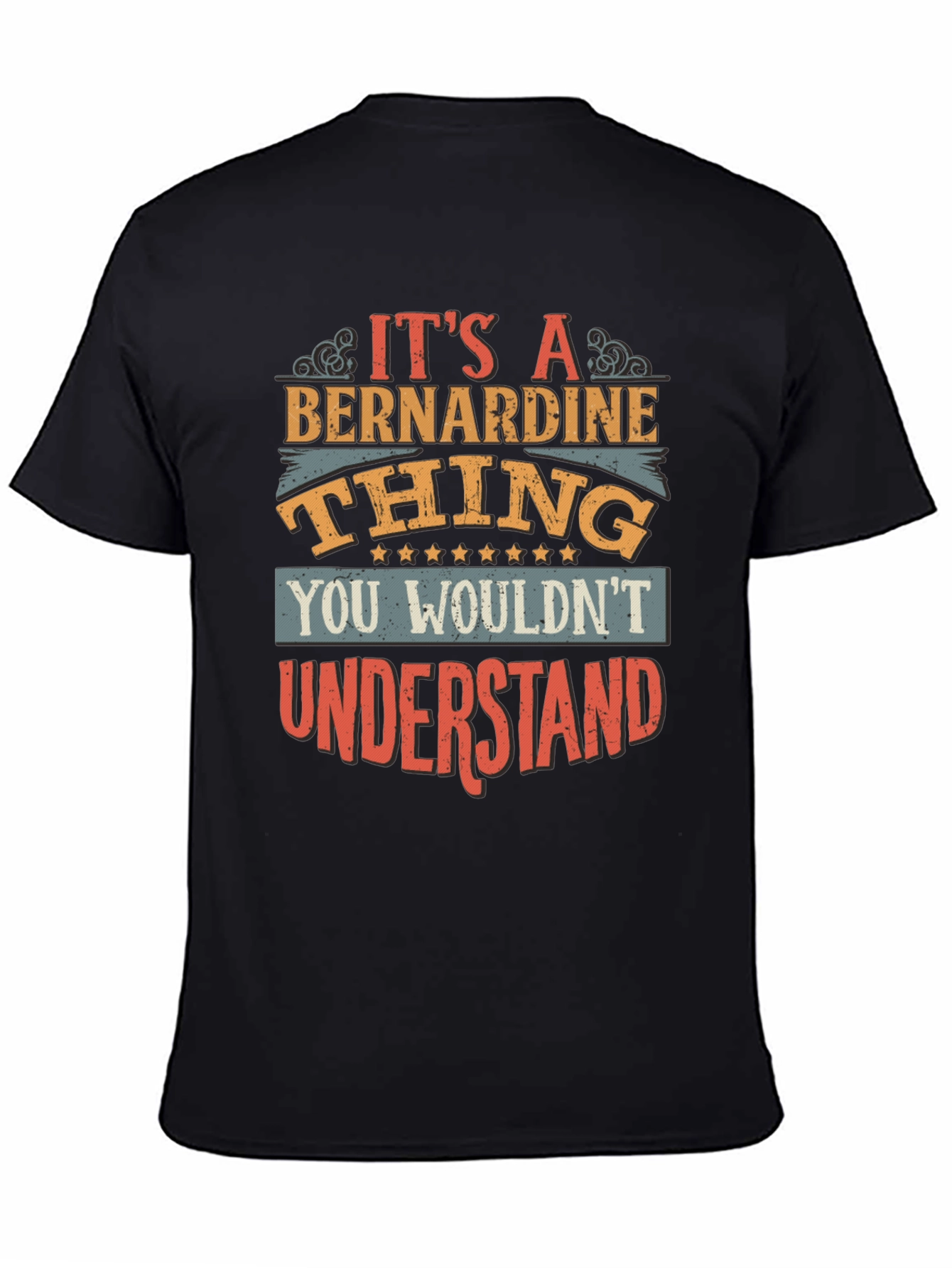 Black It's a Bernardine Thing T-Shirt view 4
