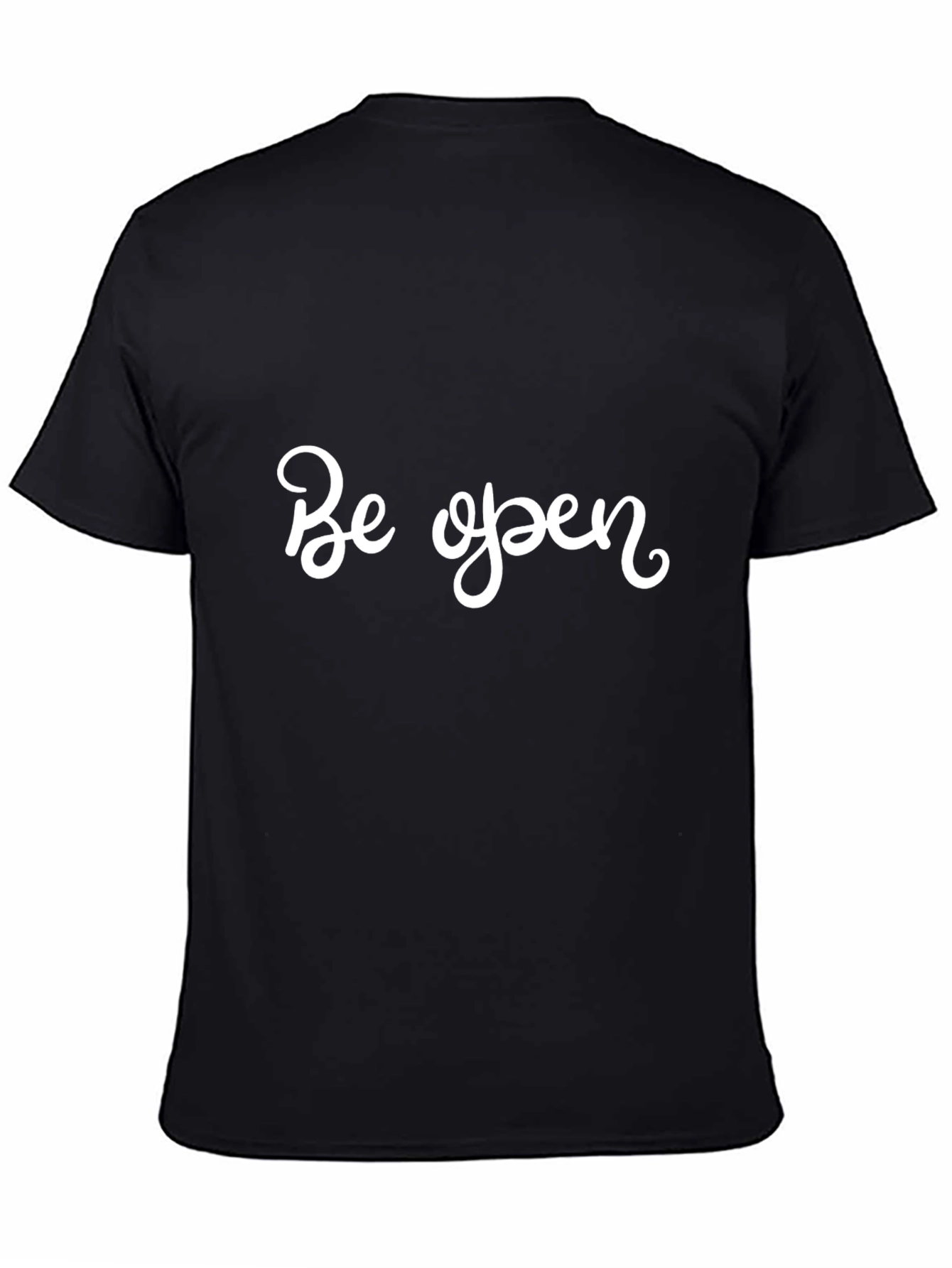 Black Be Open Black Graphic Tee - Men's Short Sleeve Shirt view 4